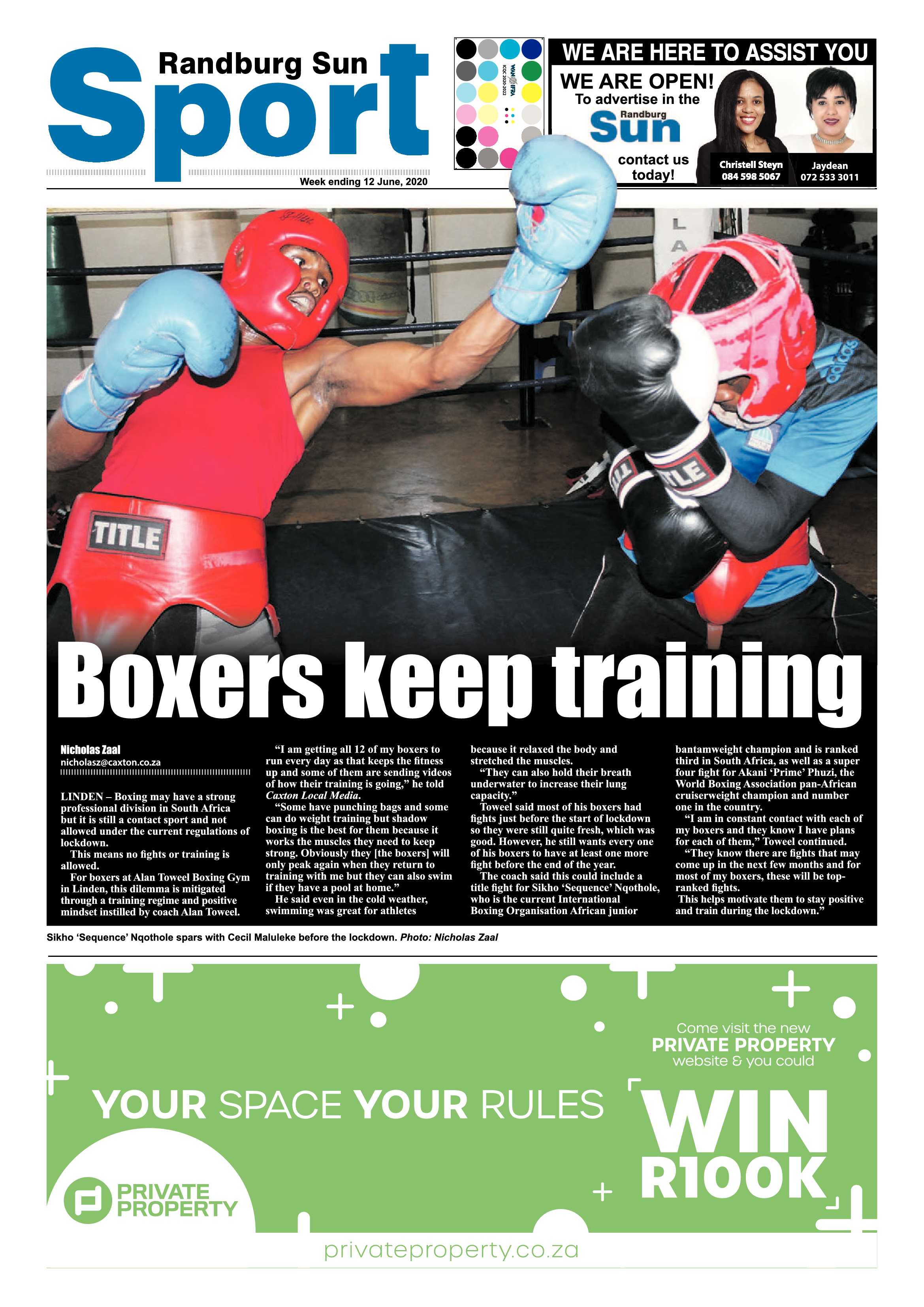 Randburg Sun 12 June 2020 page 12