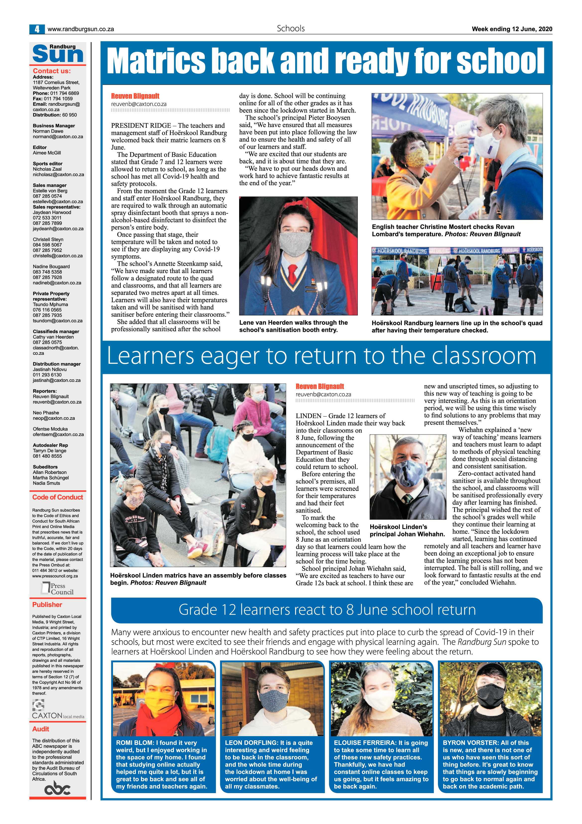 Randburg Sun 12 June 2020 page 4