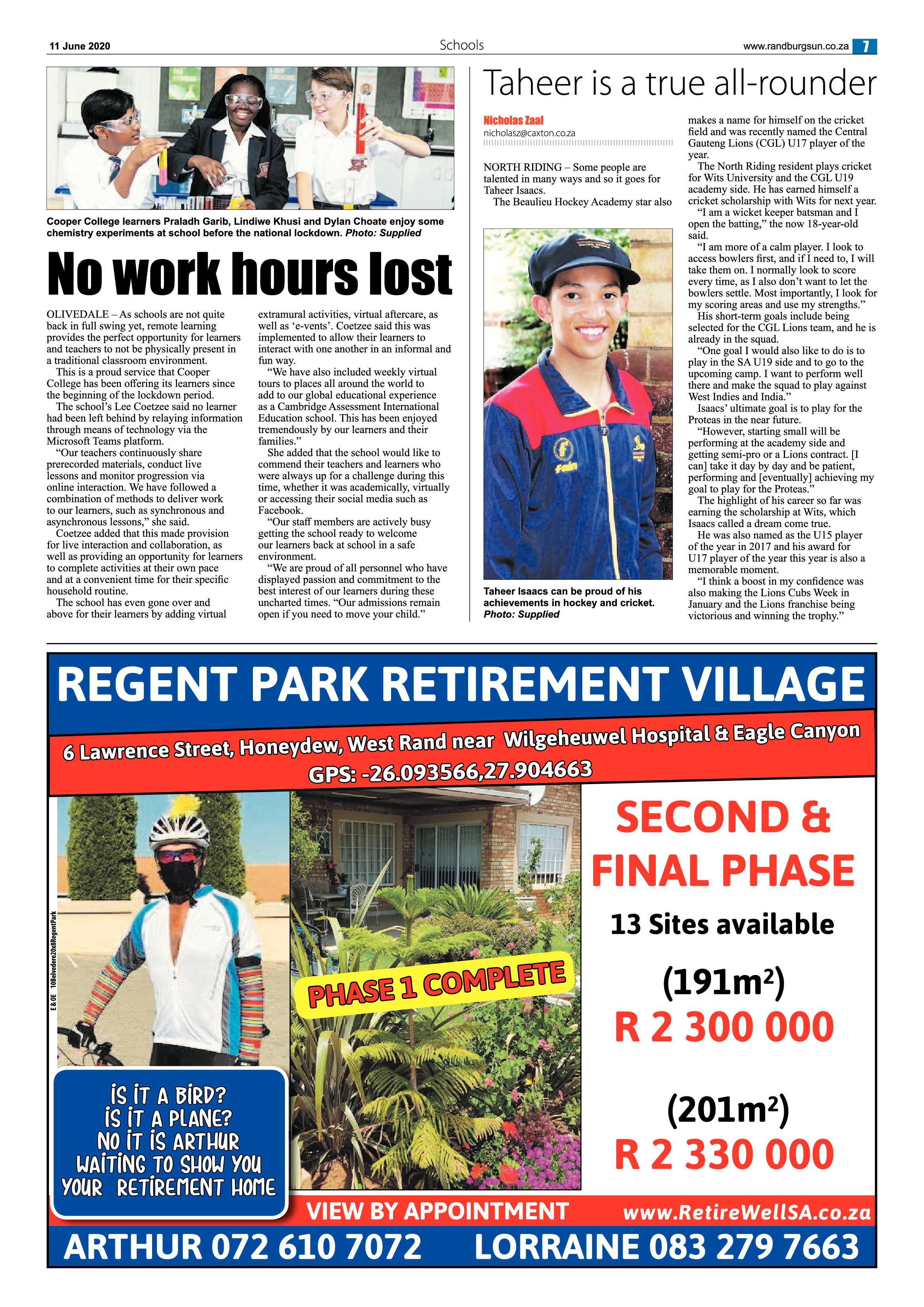 Randburg Sun 12 June 2020 page 7
