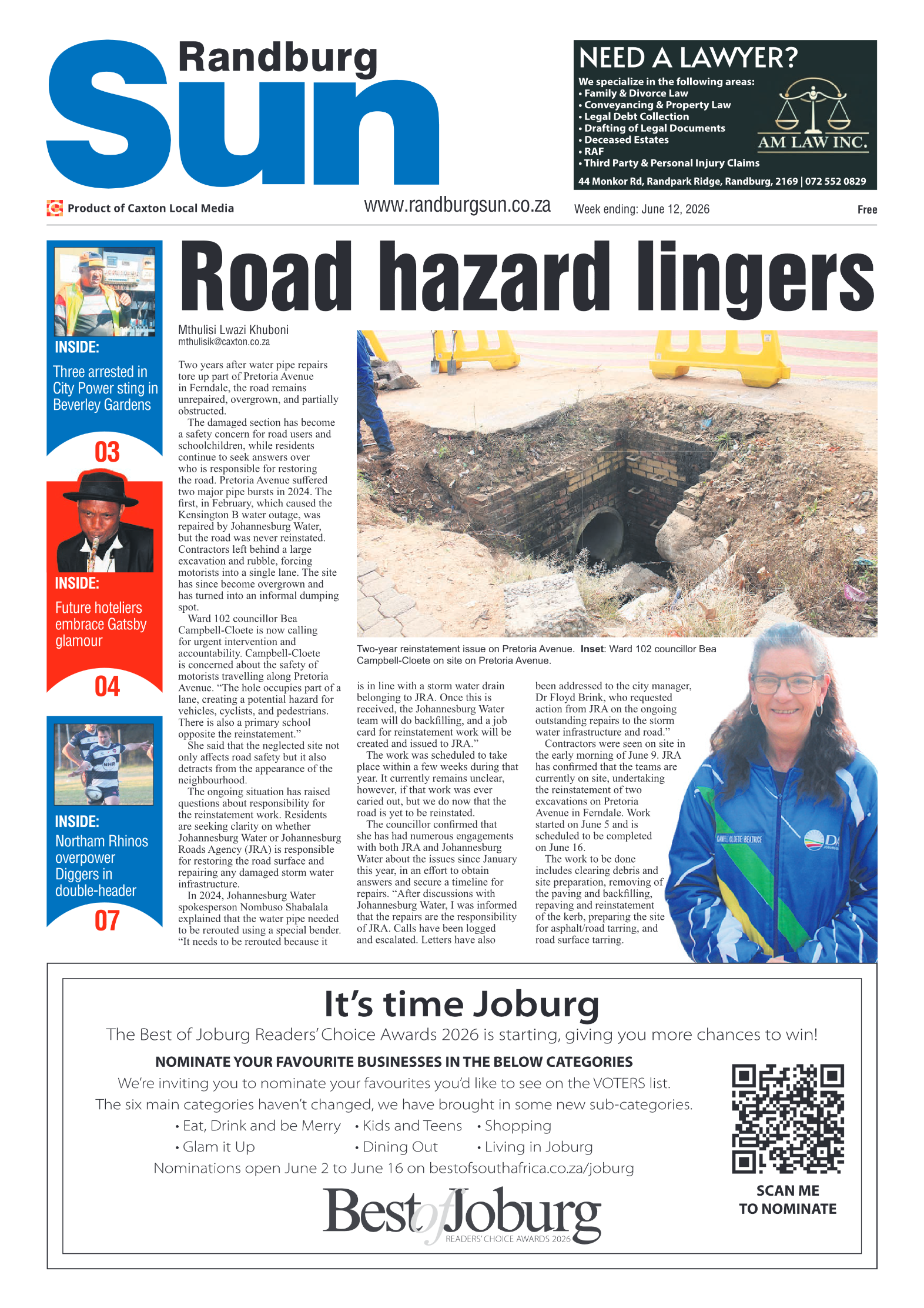 Randburg Sun 12 June 2026 page 3