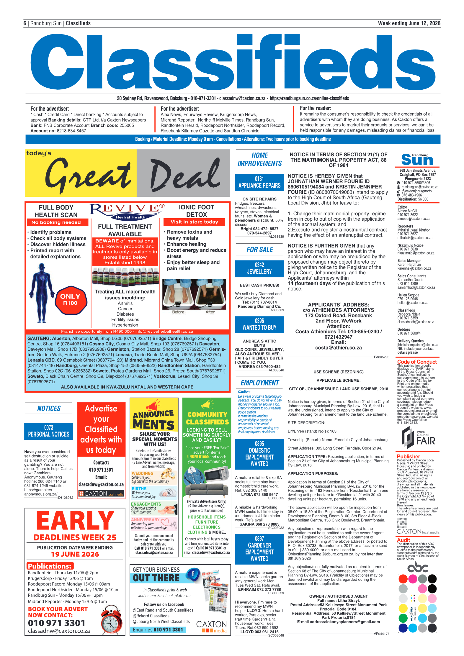 Randburg Sun 12 June 2026 page 8