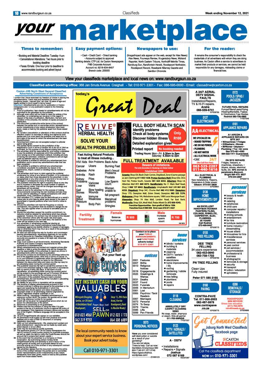 Randburg Sun 12 November 2021 page 12