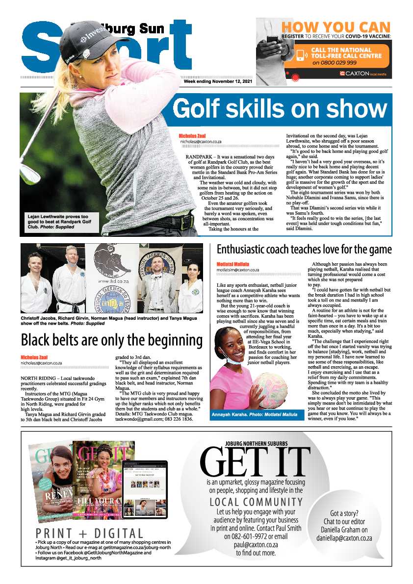 Randburg Sun 12 November 2021 page 14