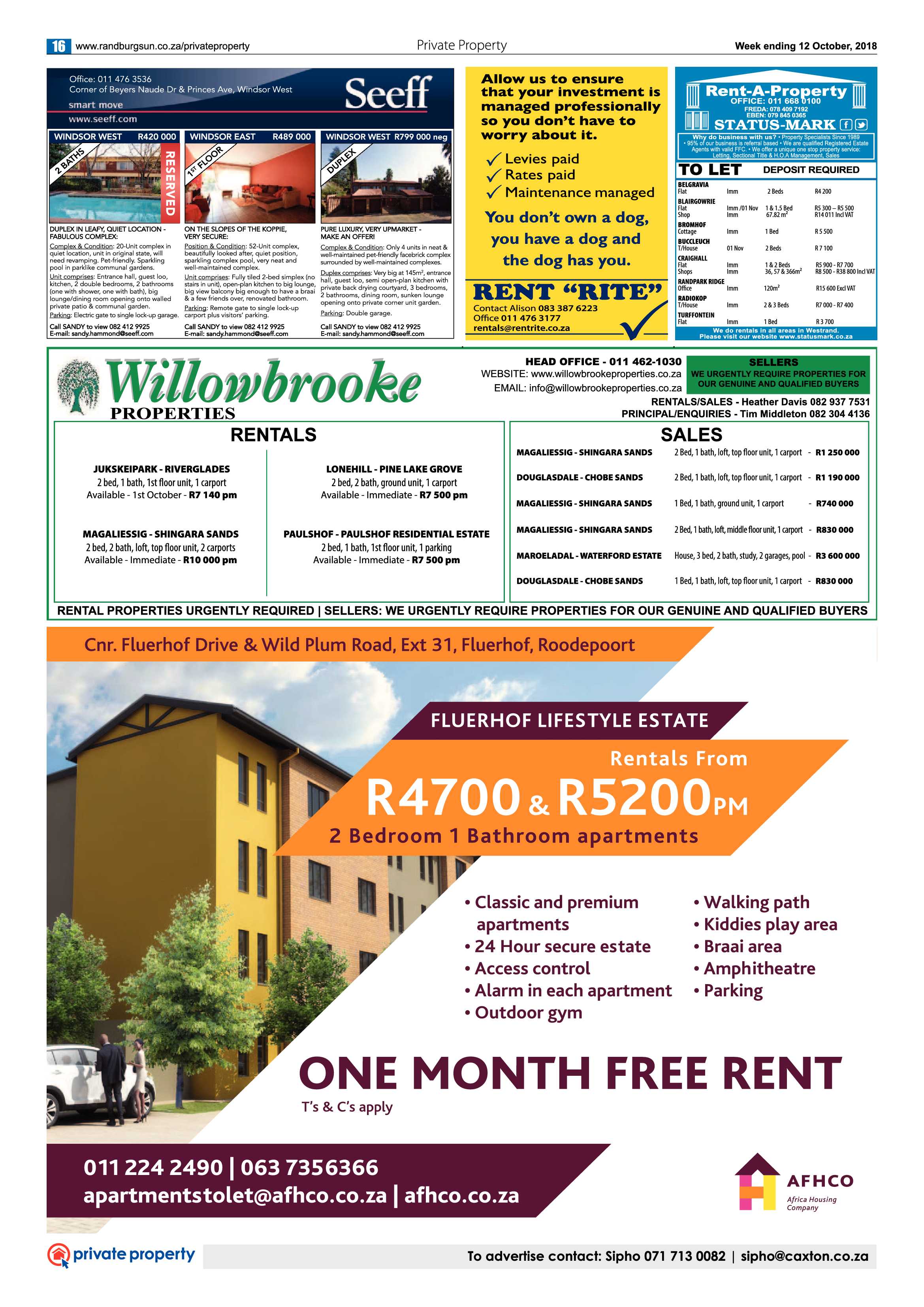 Randburg Sun 12 October 2018 page 16