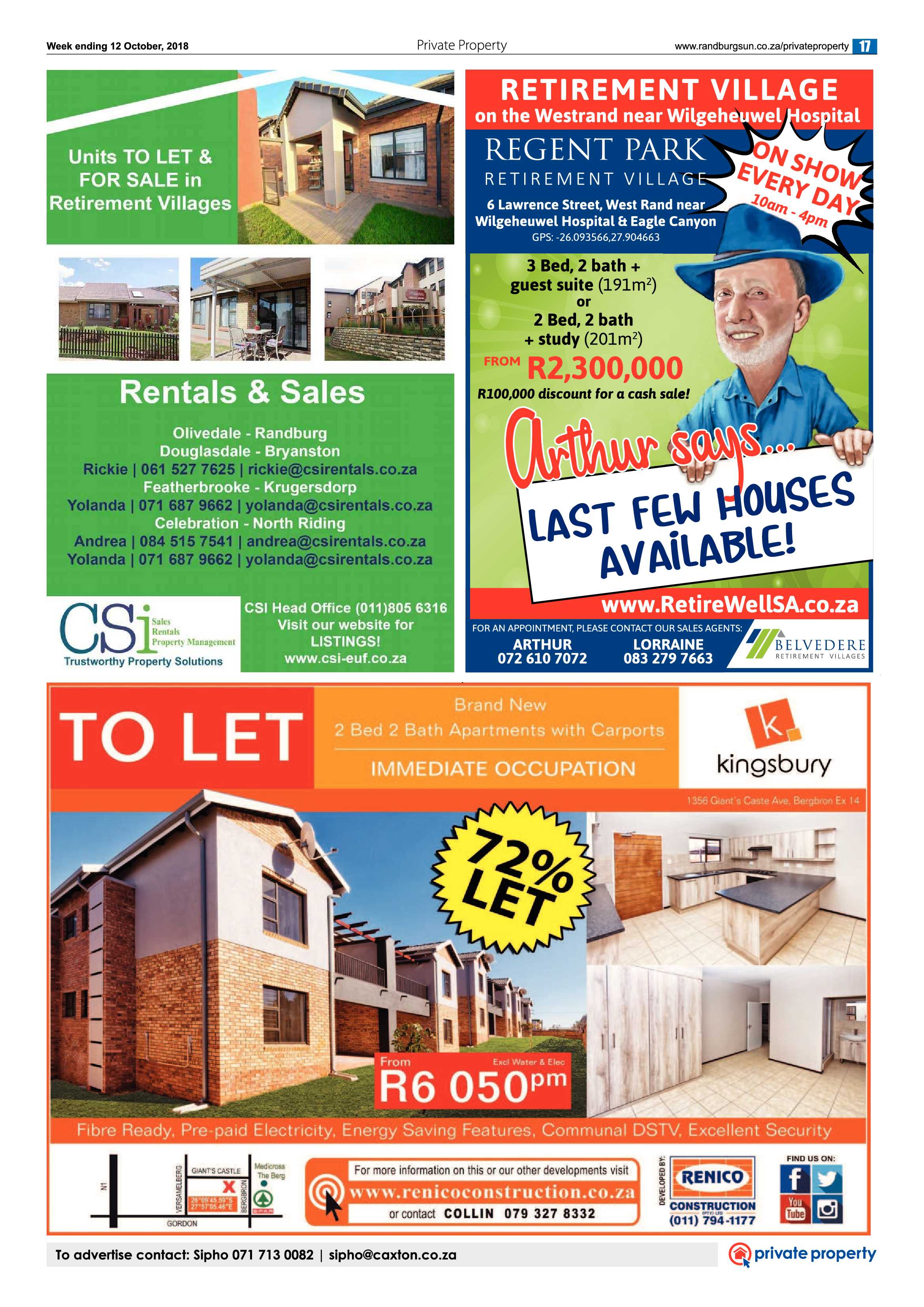 Randburg Sun 12 October 2018 page 17