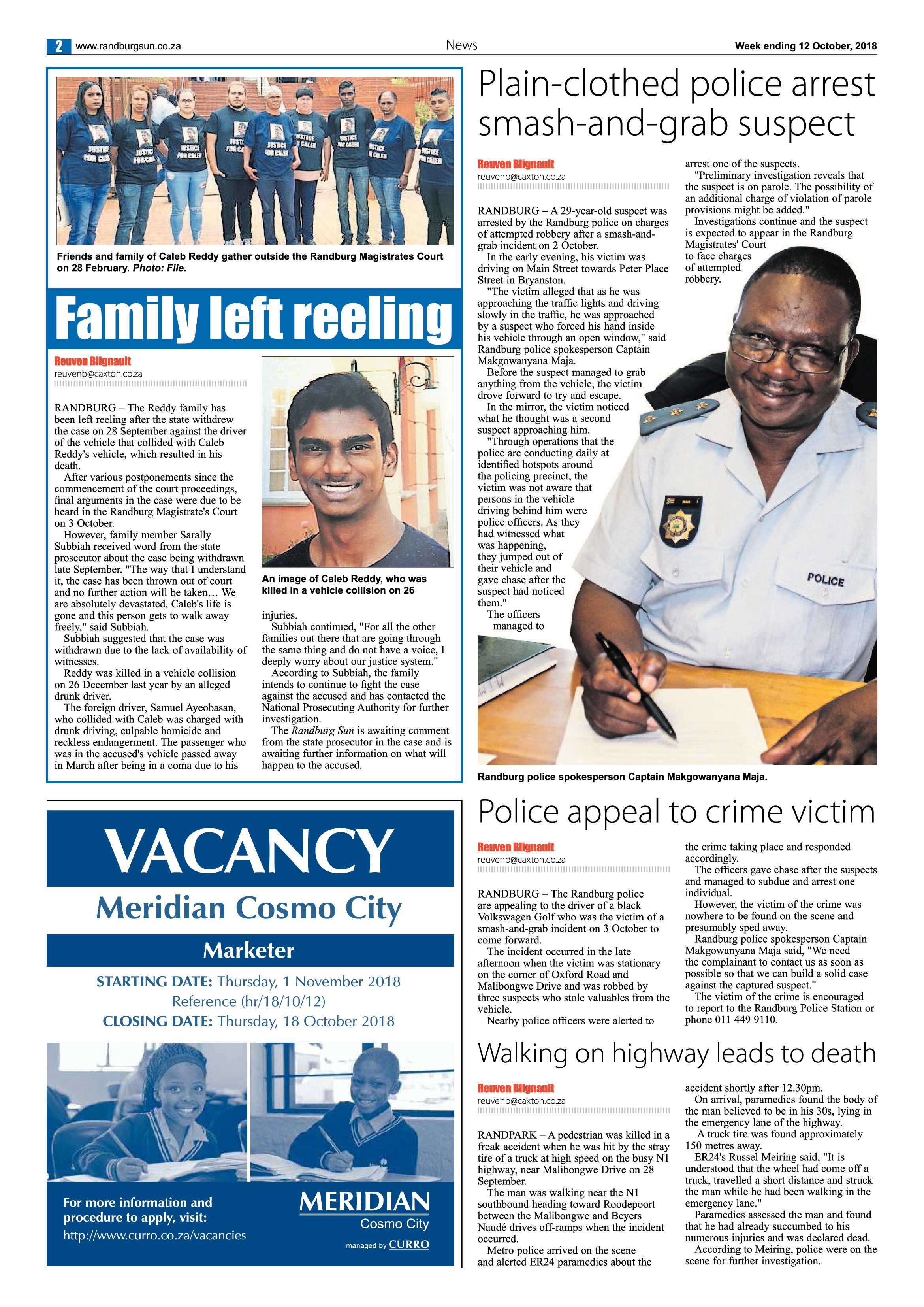 Randburg Sun 12 October 2018 page 2