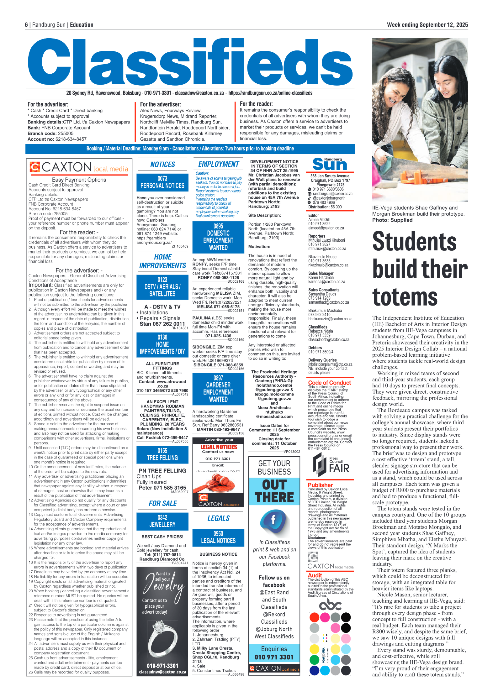Randburg Sun 12 September 2025 page 6