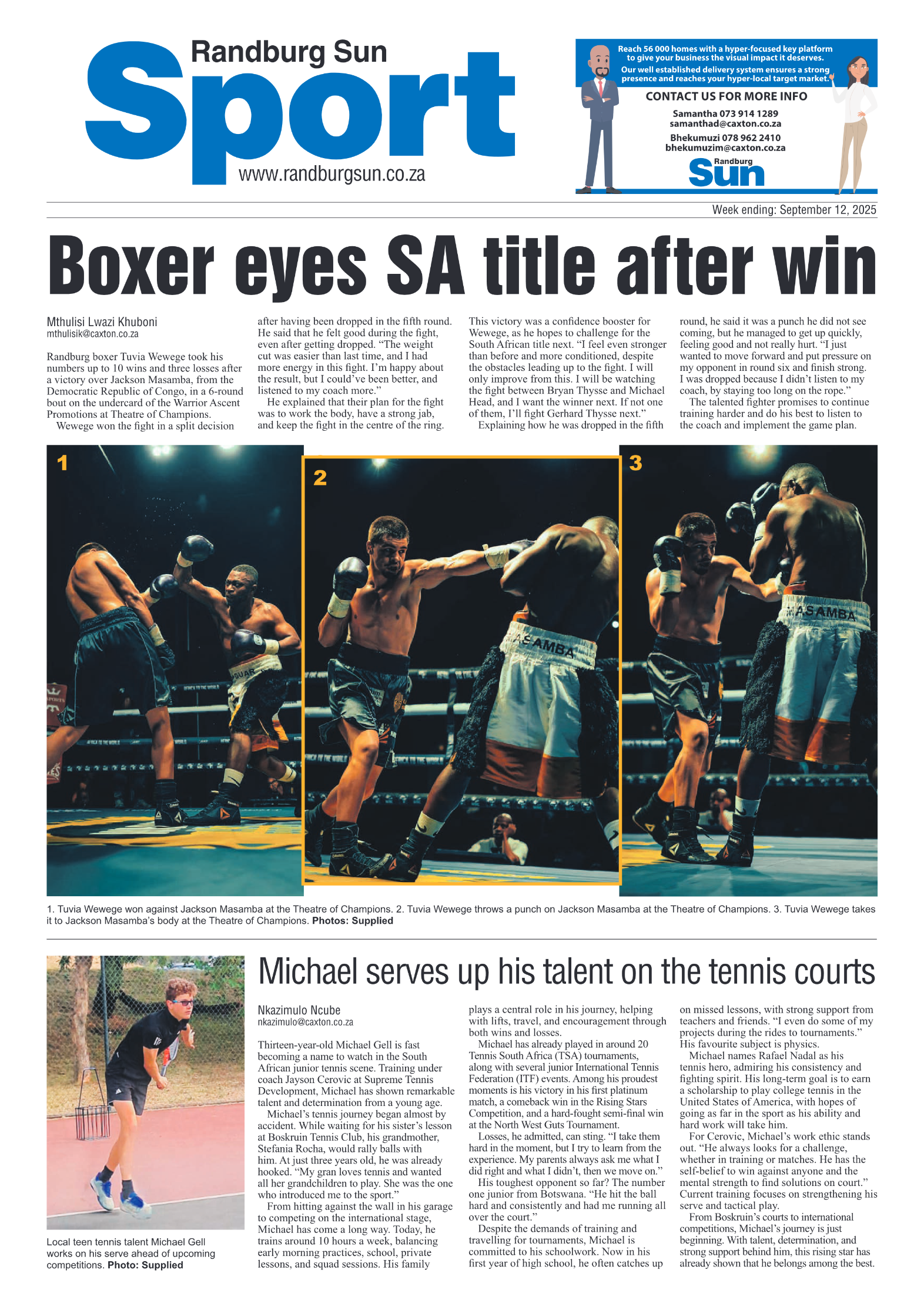 Randburg Sun 12 September 2025 page 8