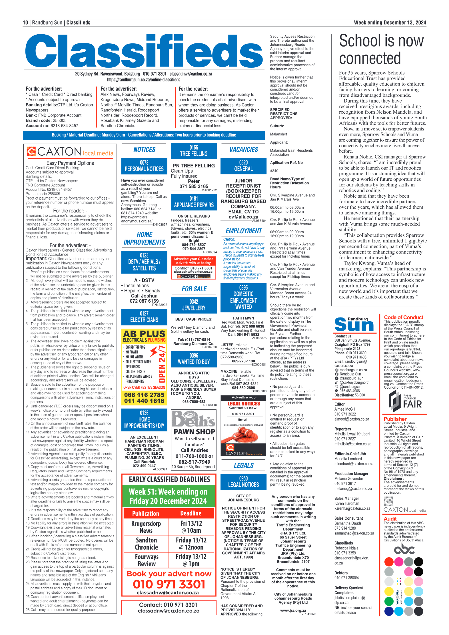 Randburg Sun 13 December 2024 page 10