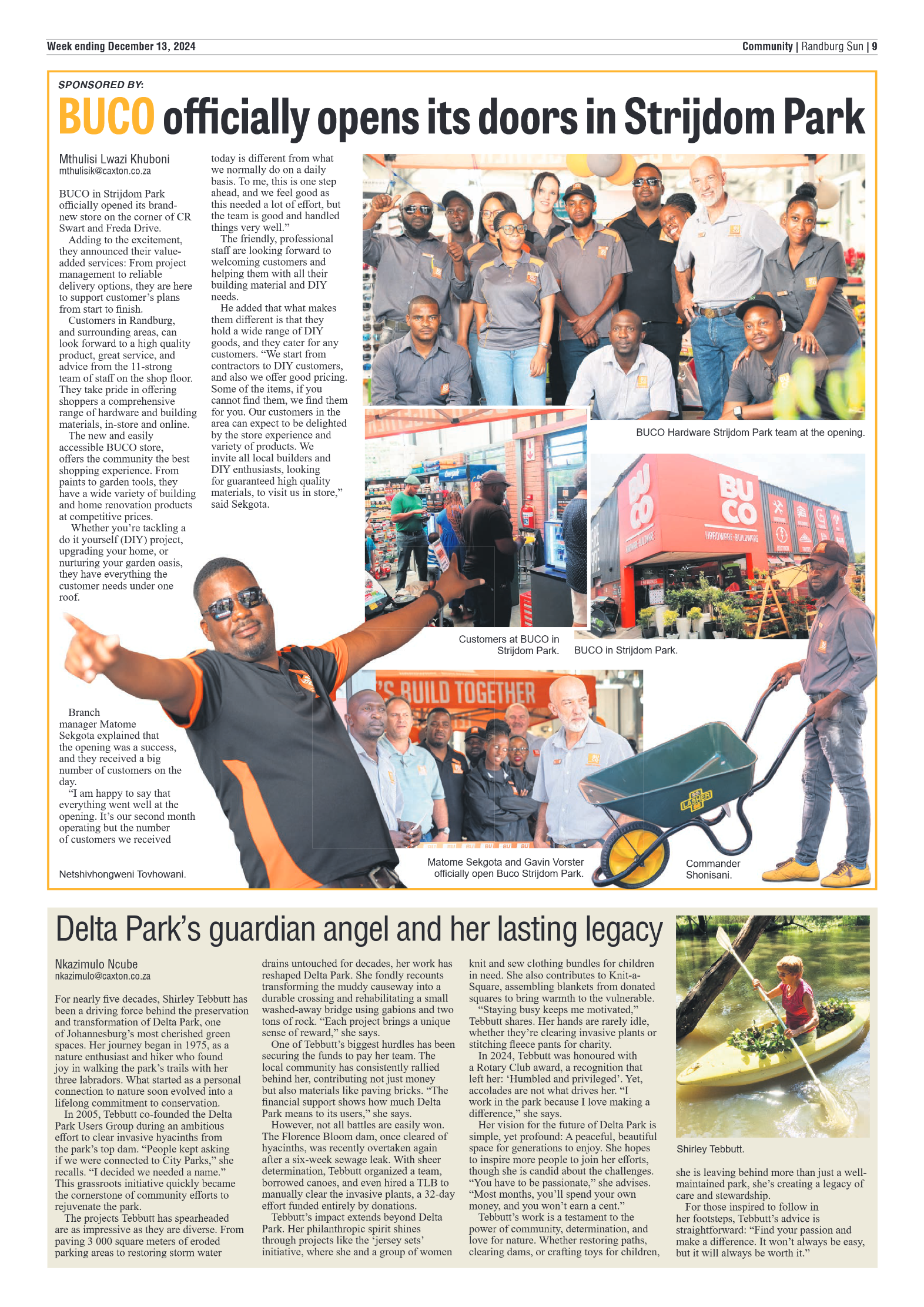Randburg Sun 13 December 2024 page 9