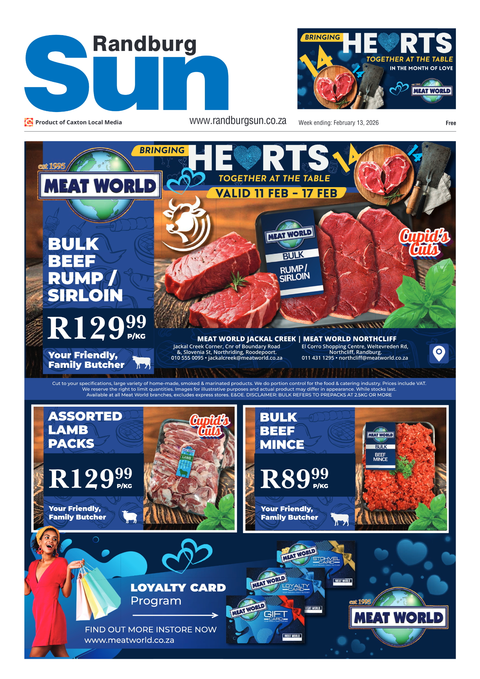 Randburg Sun 13 February 2026 page 1