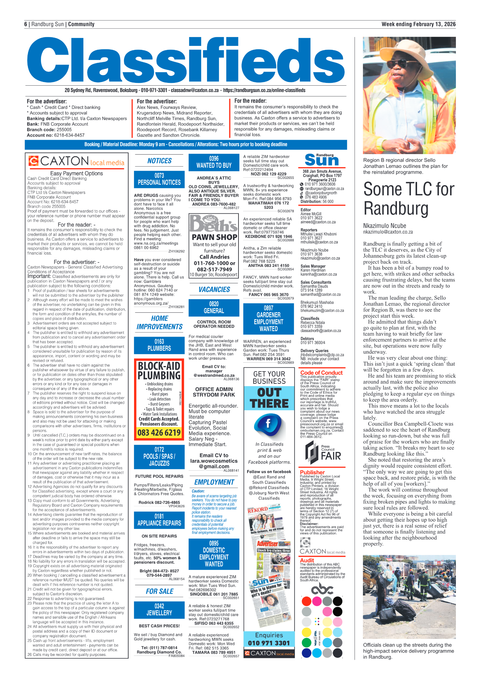 Randburg Sun 13 February 2026 page 8