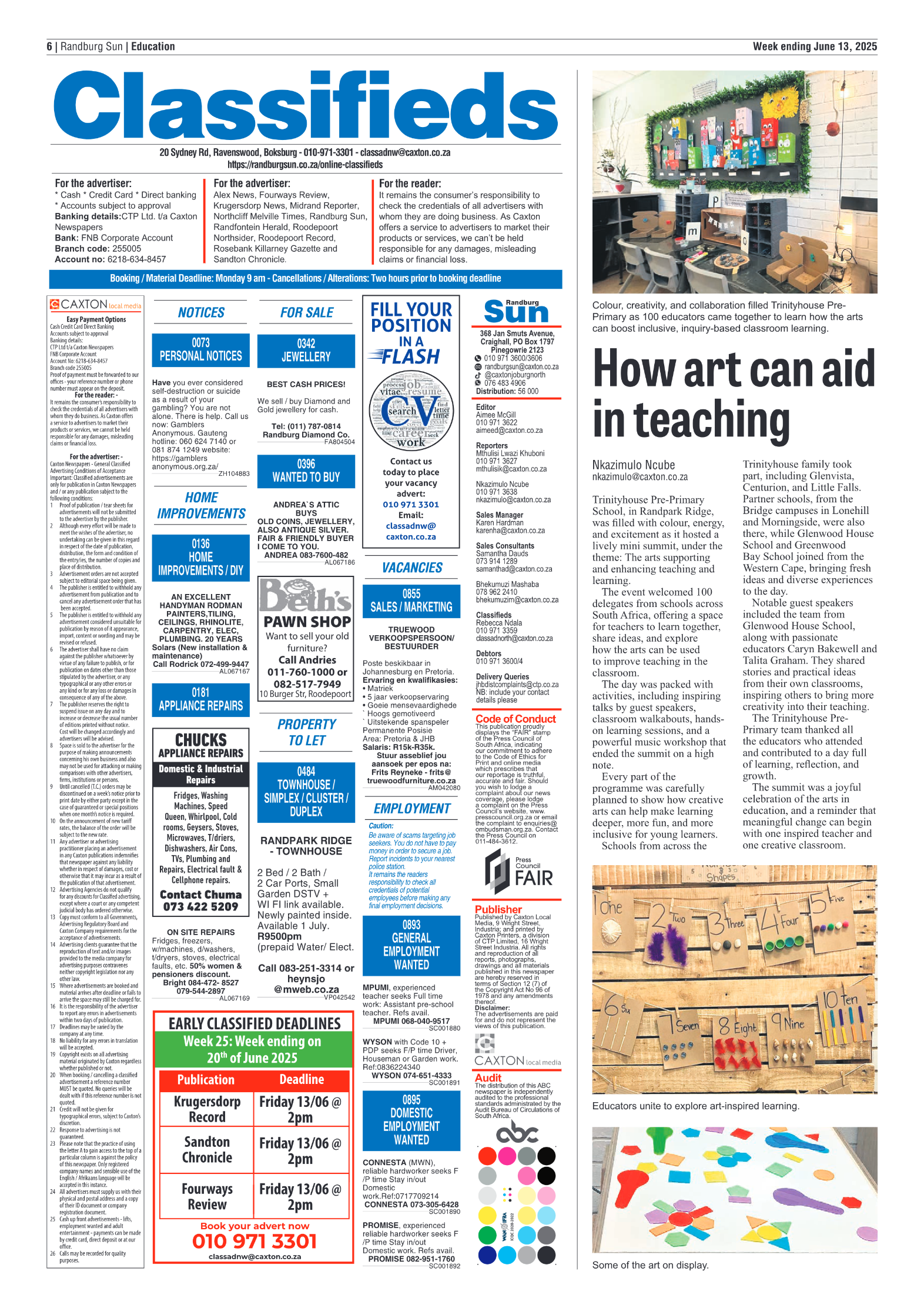 Randburg Sun 13 June 2025 page 8