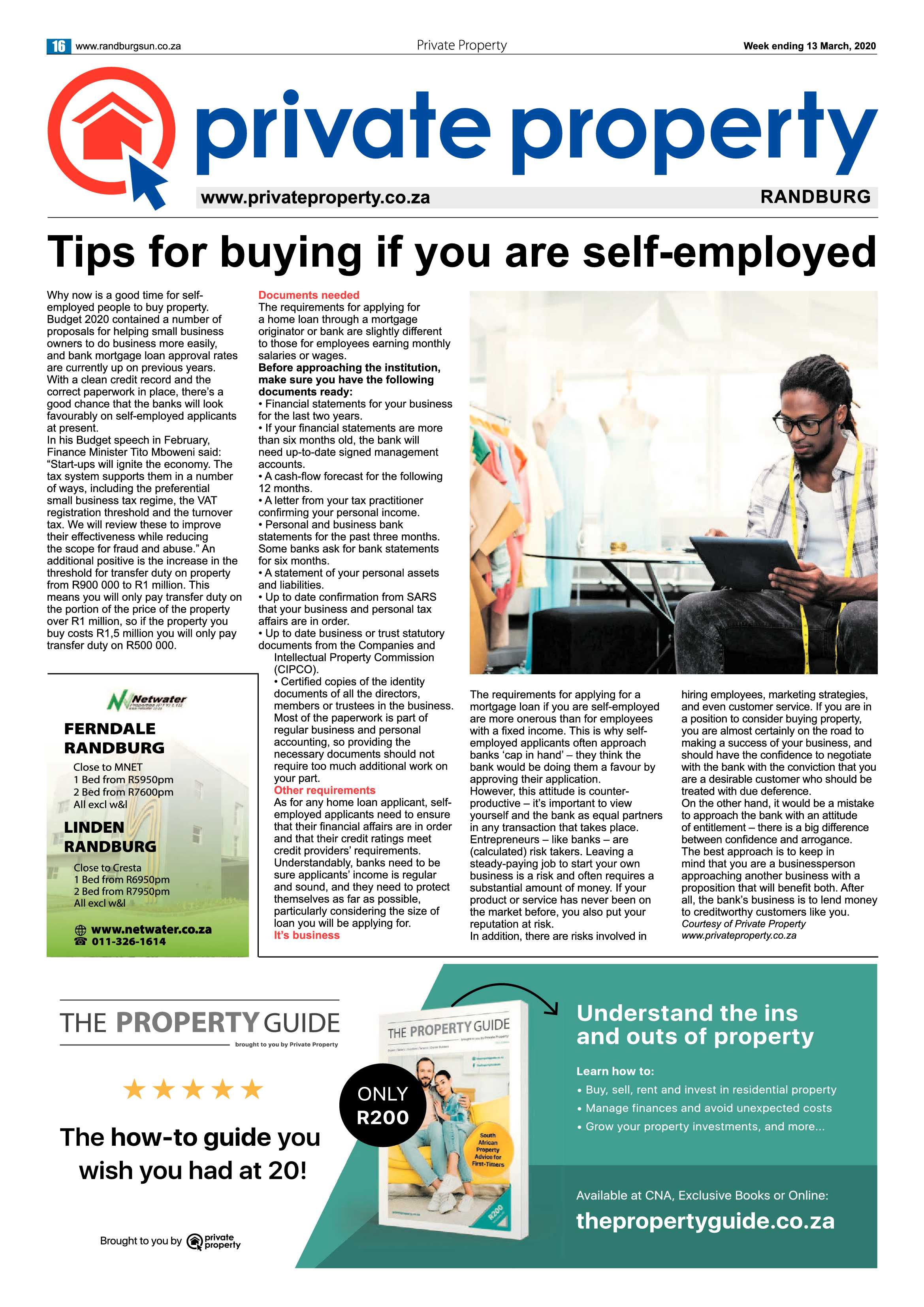 Randburg Sun 13 March 2020 page 16