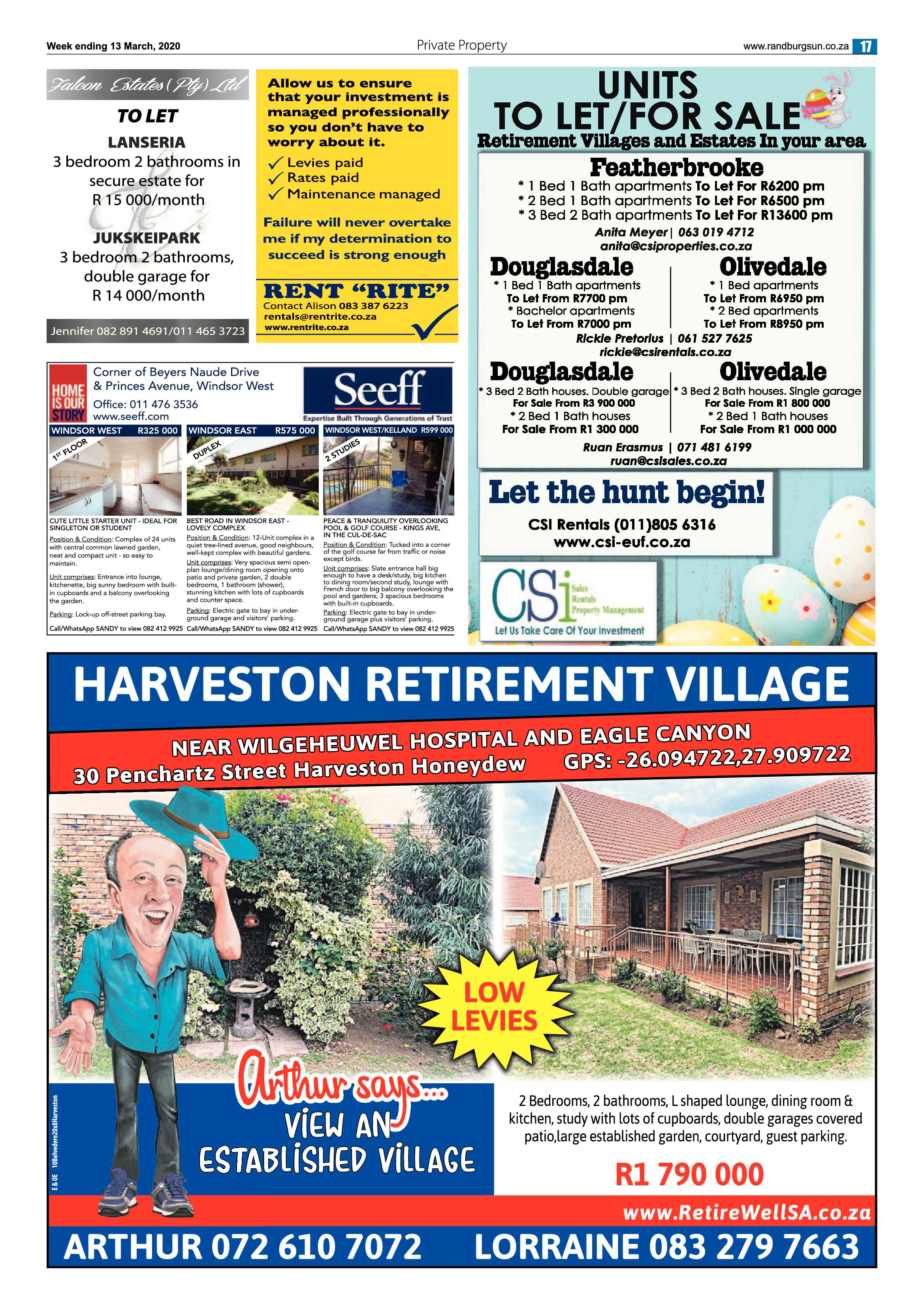 Randburg Sun 13 March 2020 page 17