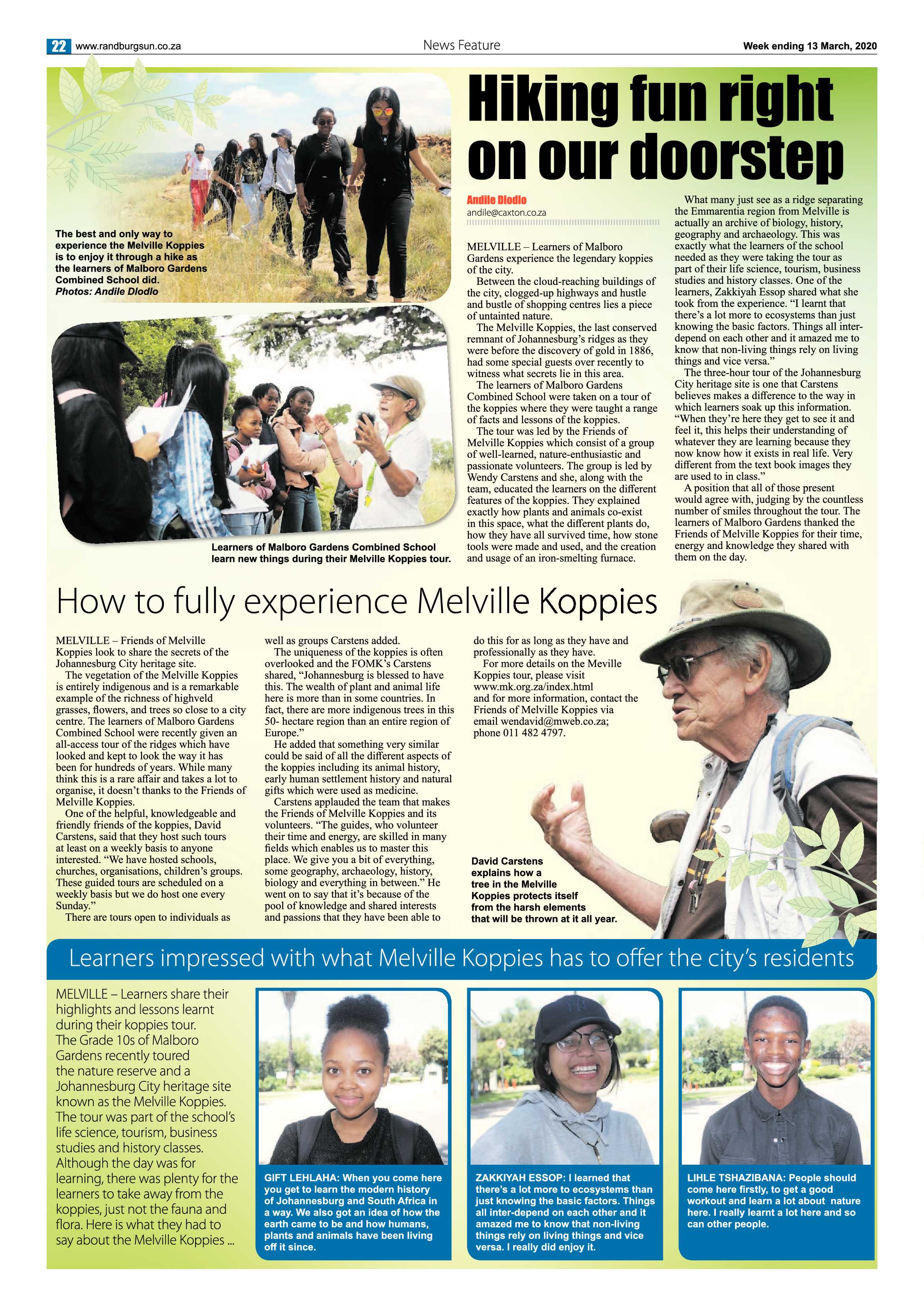 Randburg Sun 13 March 2020 page 22
