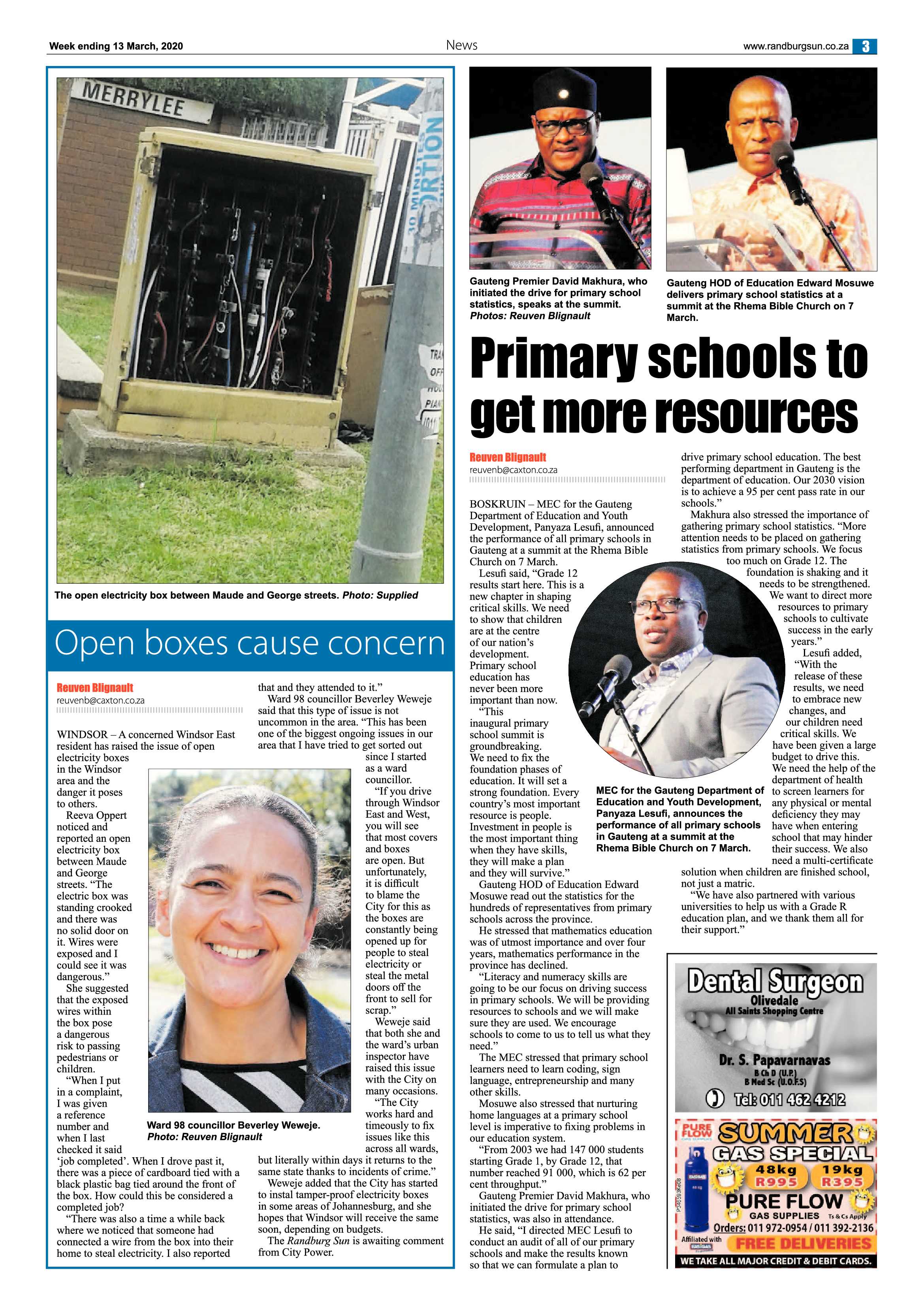 Randburg Sun 13 March 2020 page 3