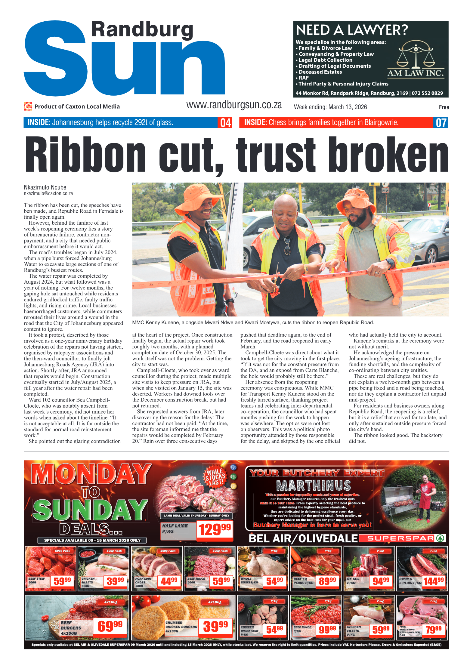 Randburg Sun 13 March 2026 page 3