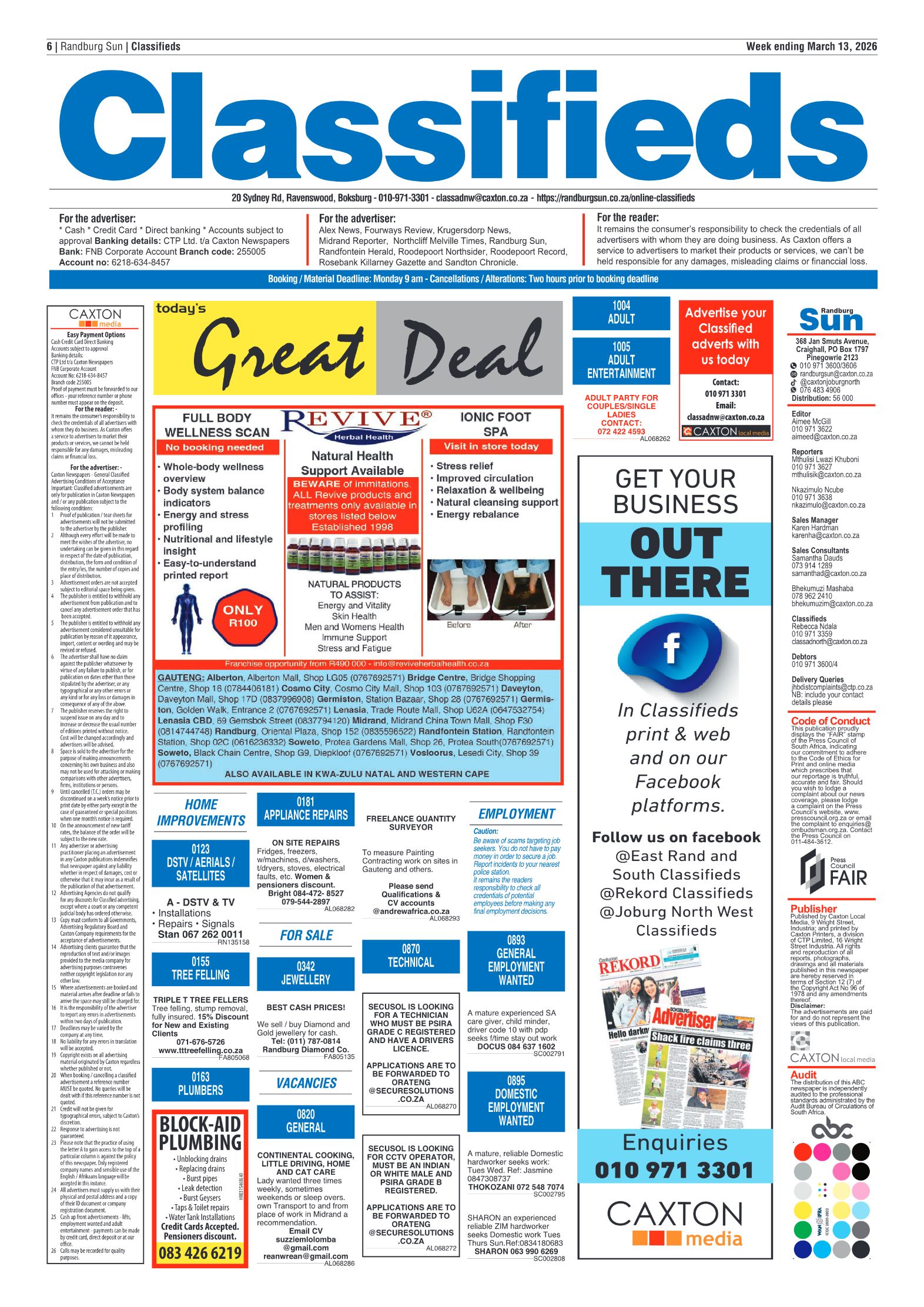 Randburg Sun 13 March 2026 page 8