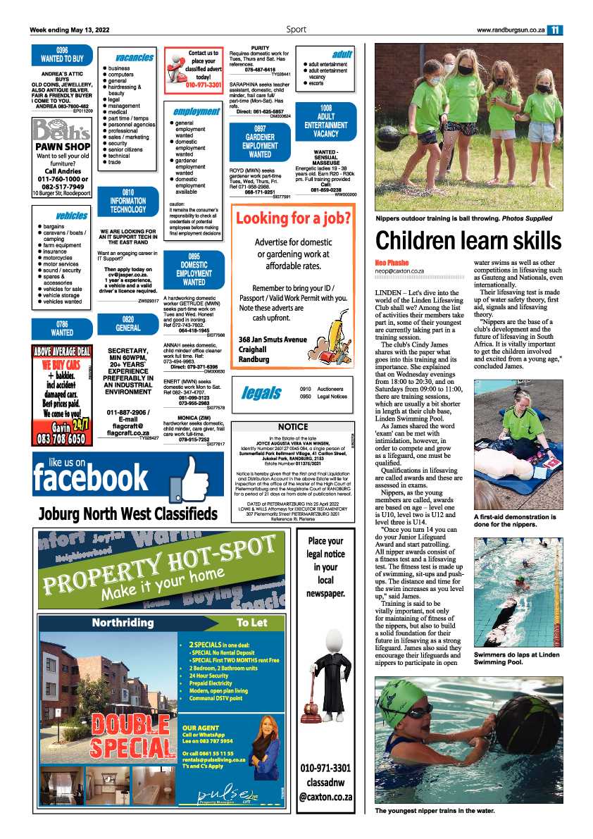 Randburg Sun 13 May 2022 page 11