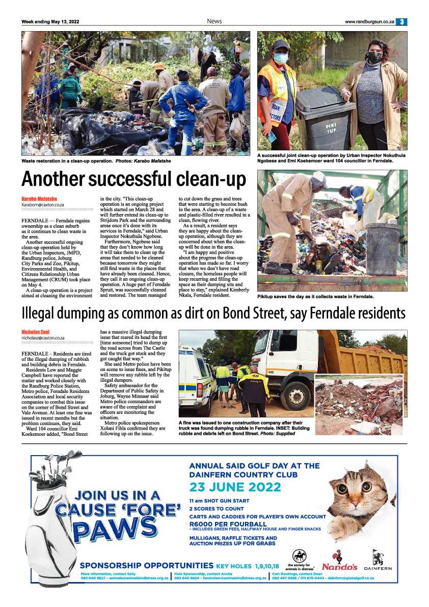 Randburg Sun 13 May 2022 page 3