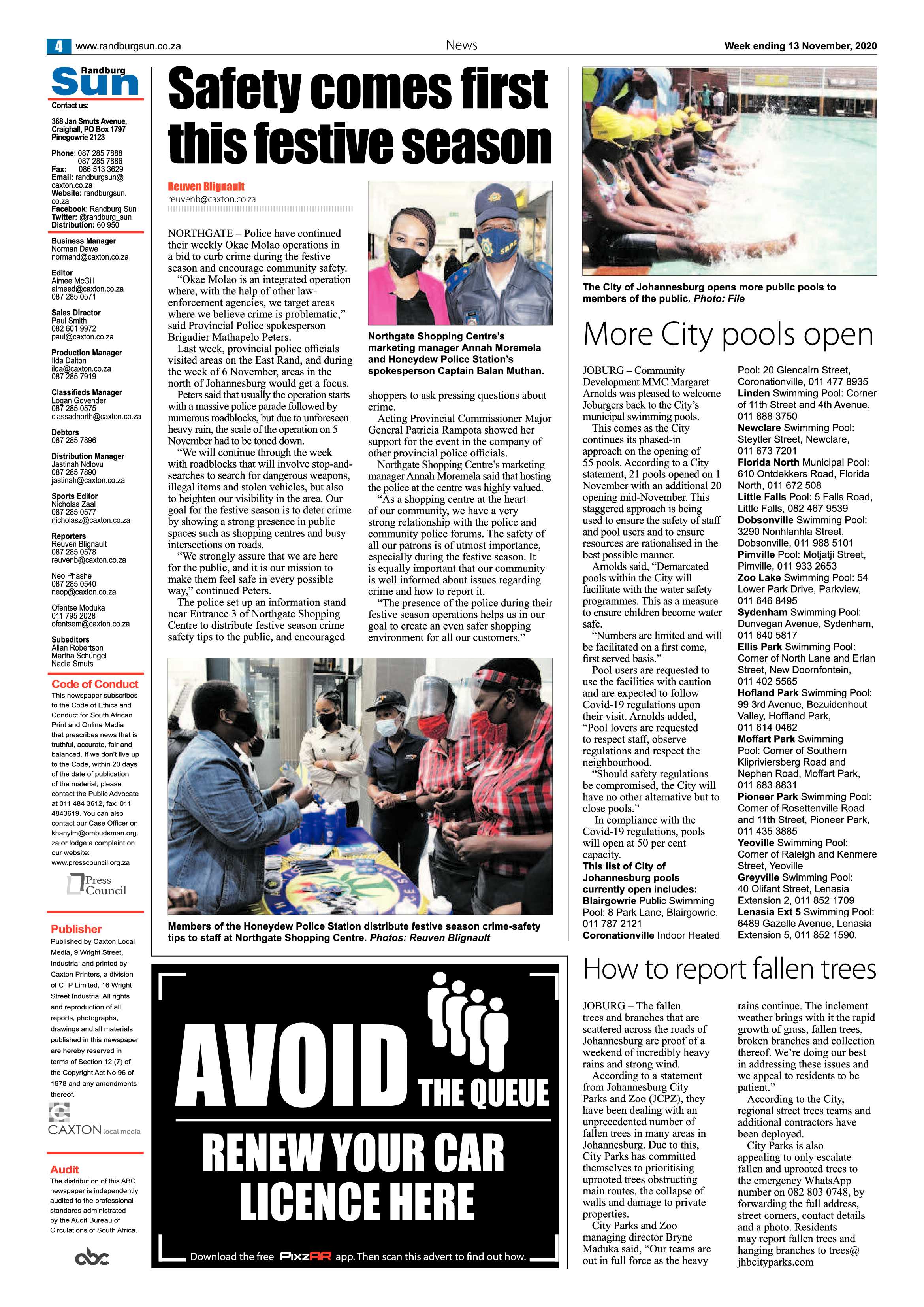 Randburg Sun 13 November 2020 page 4