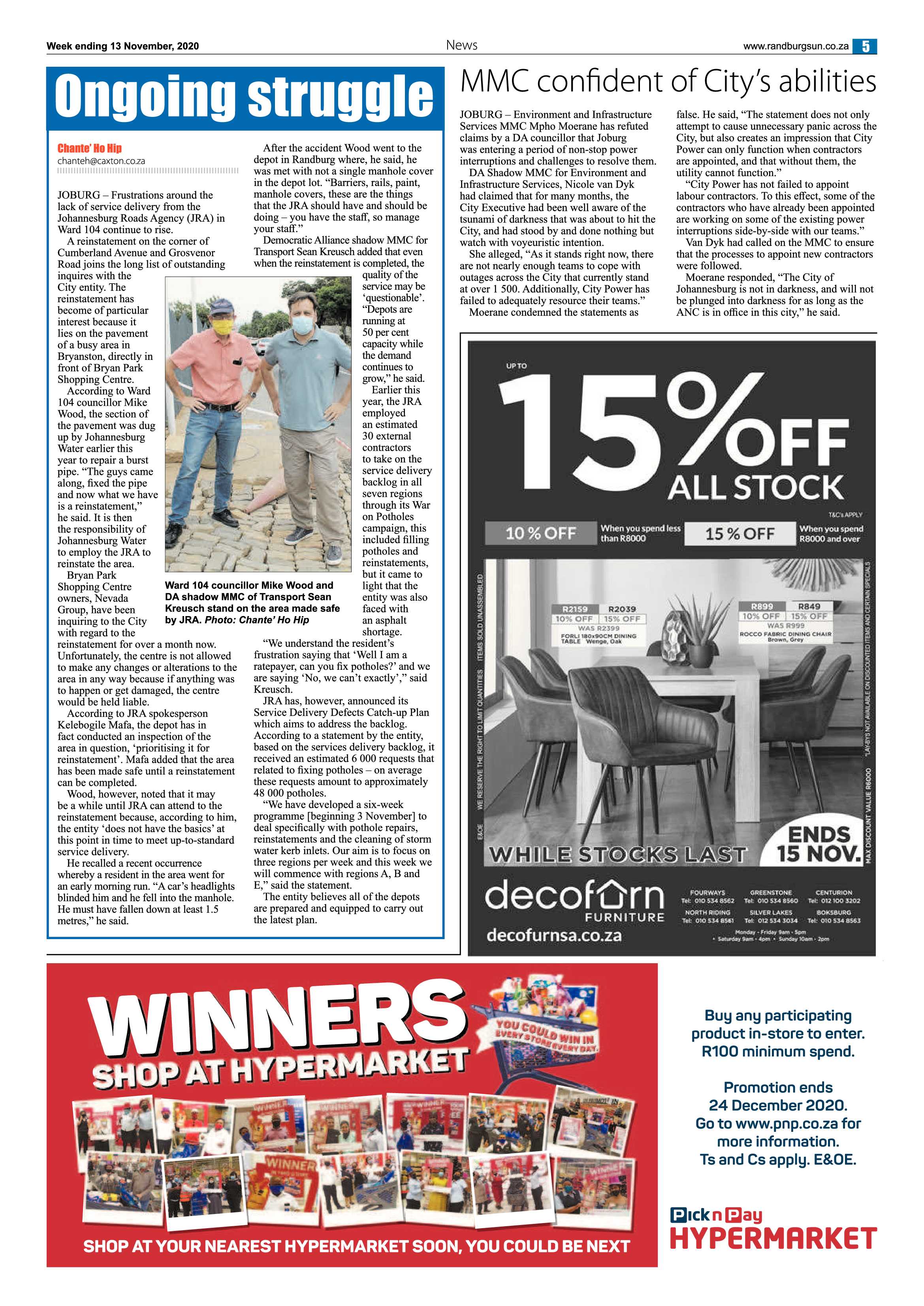 Randburg Sun 13 November 2020 page 5