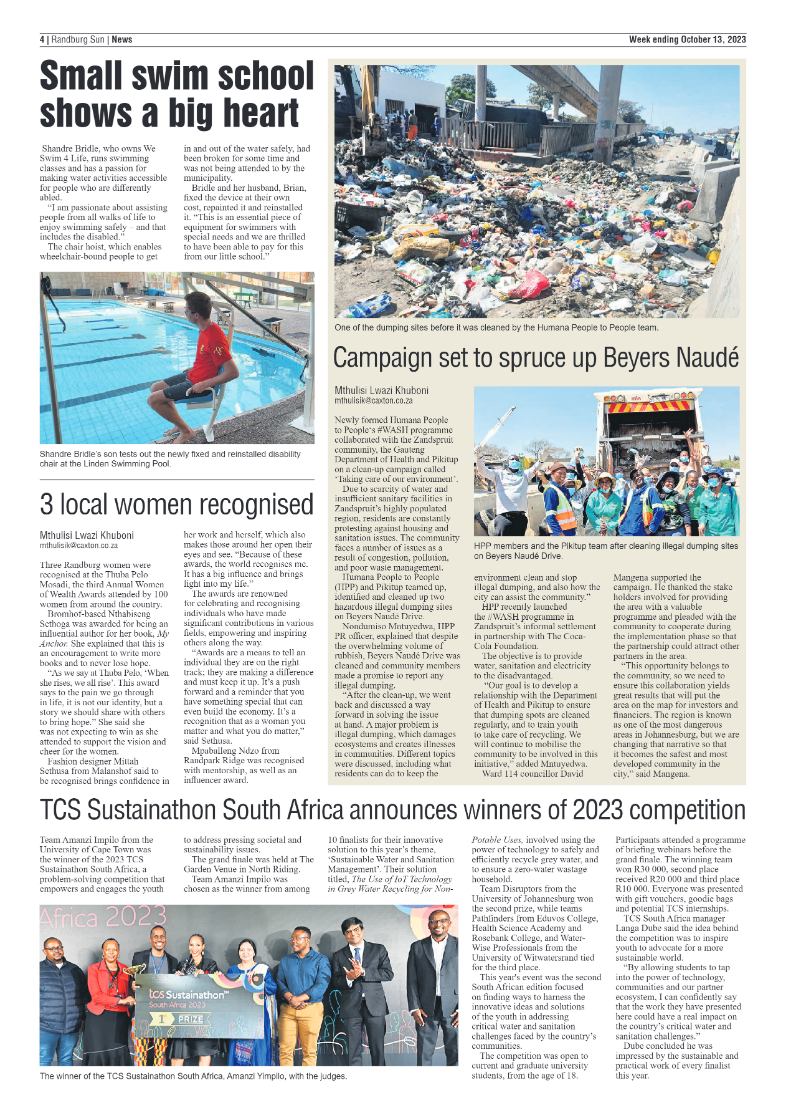 Randburg Sun 13 October 2023 page 4