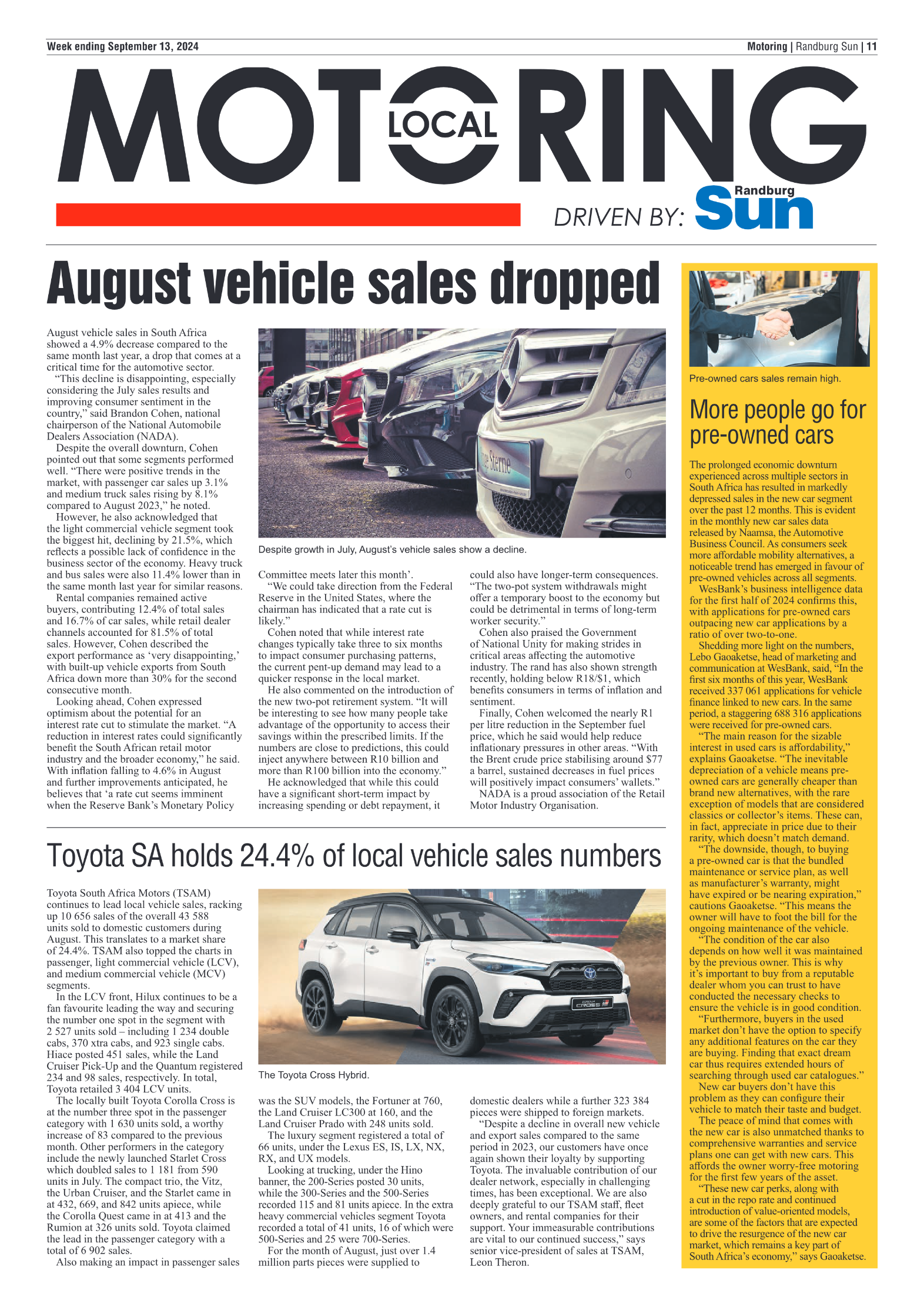 Randburg Sun 13 September 2024 page 11