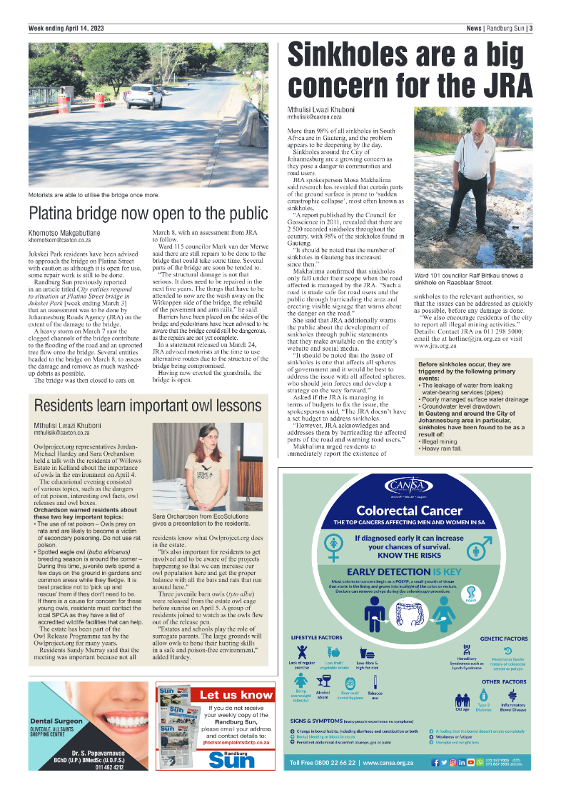 Randburg Sun 14 April 2023 page 3