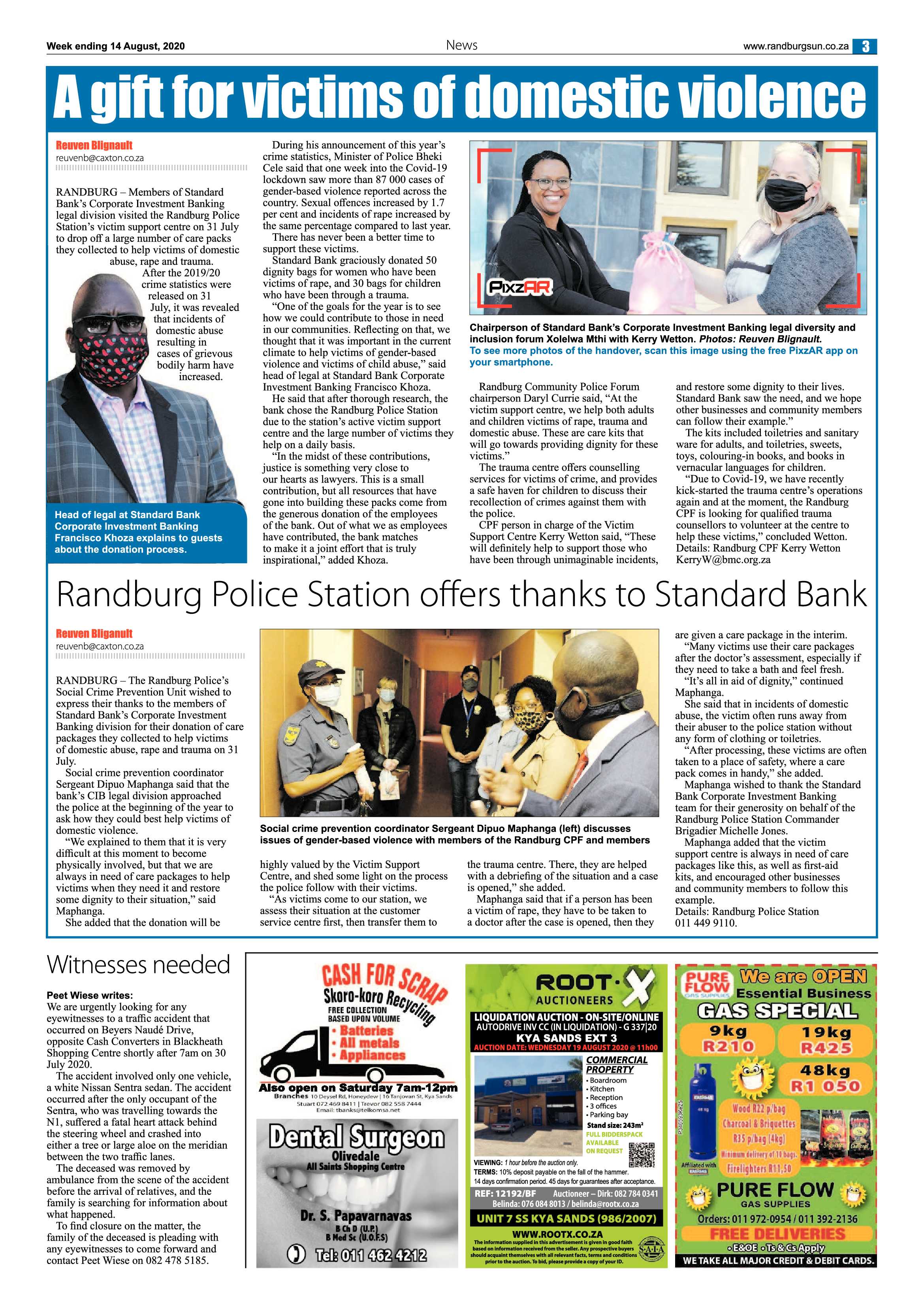 Randburg Sun 14 August 2020 page 3