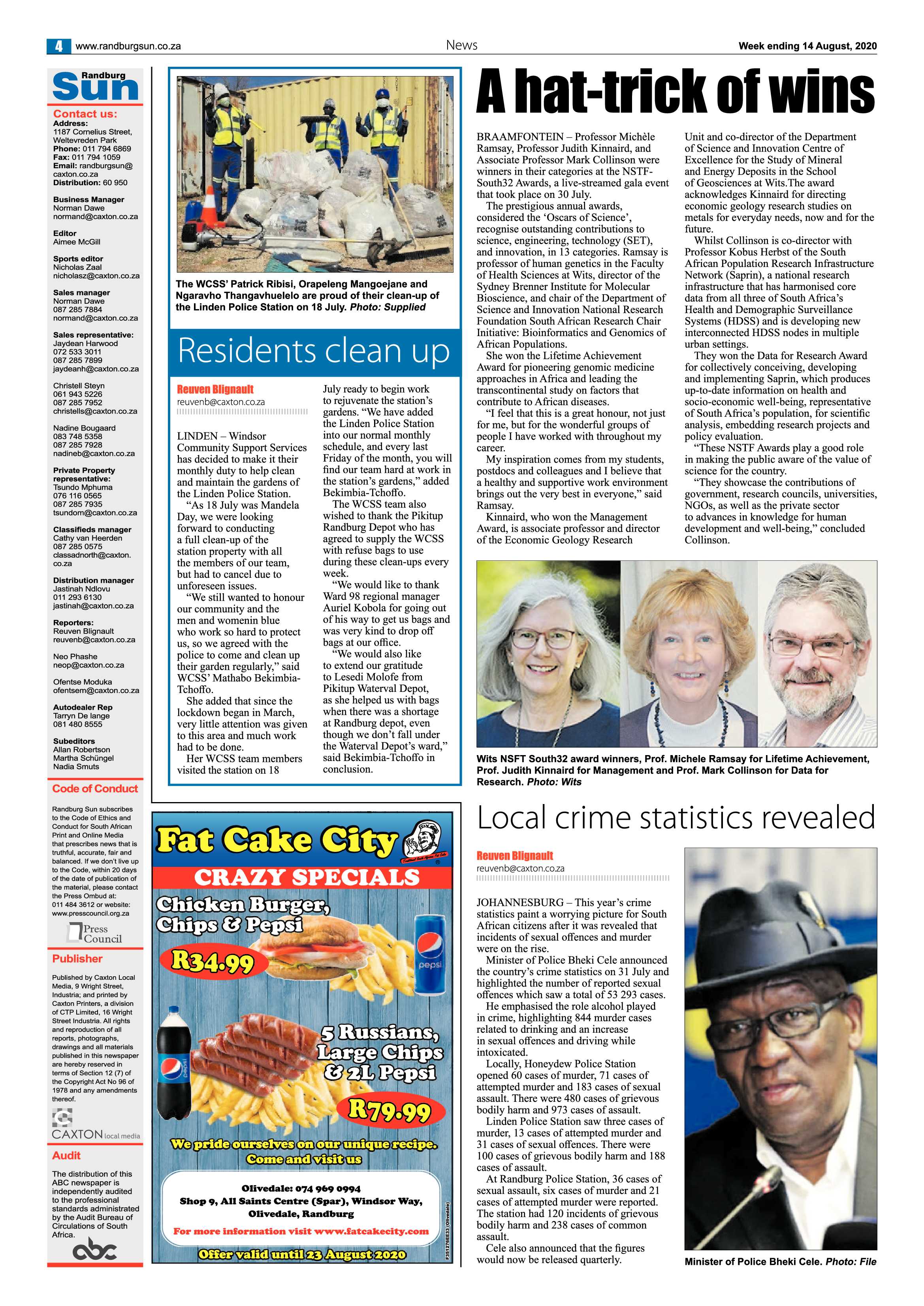 Randburg Sun 14 August 2020 page 4