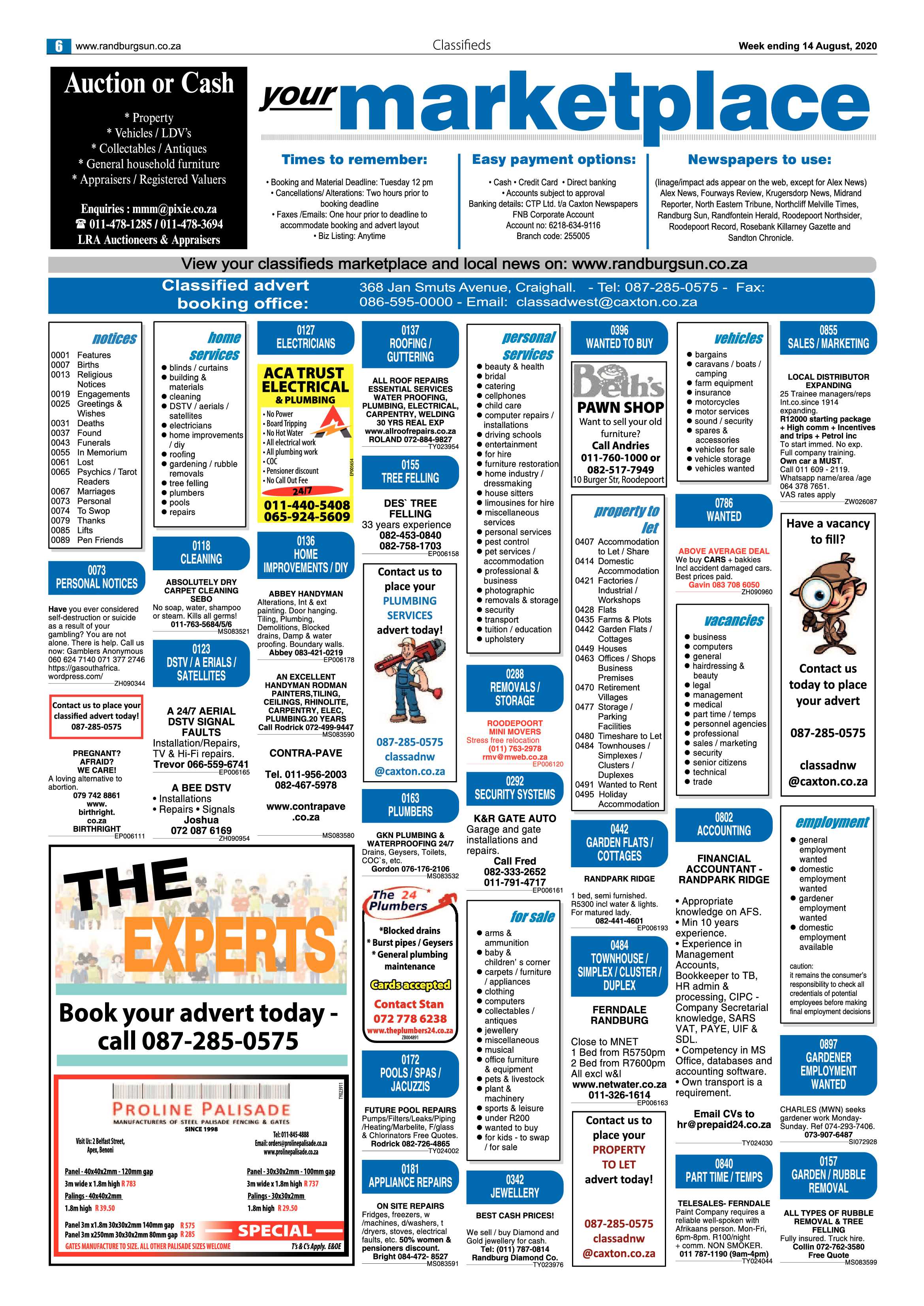 Randburg Sun 14 August 2020 page 6