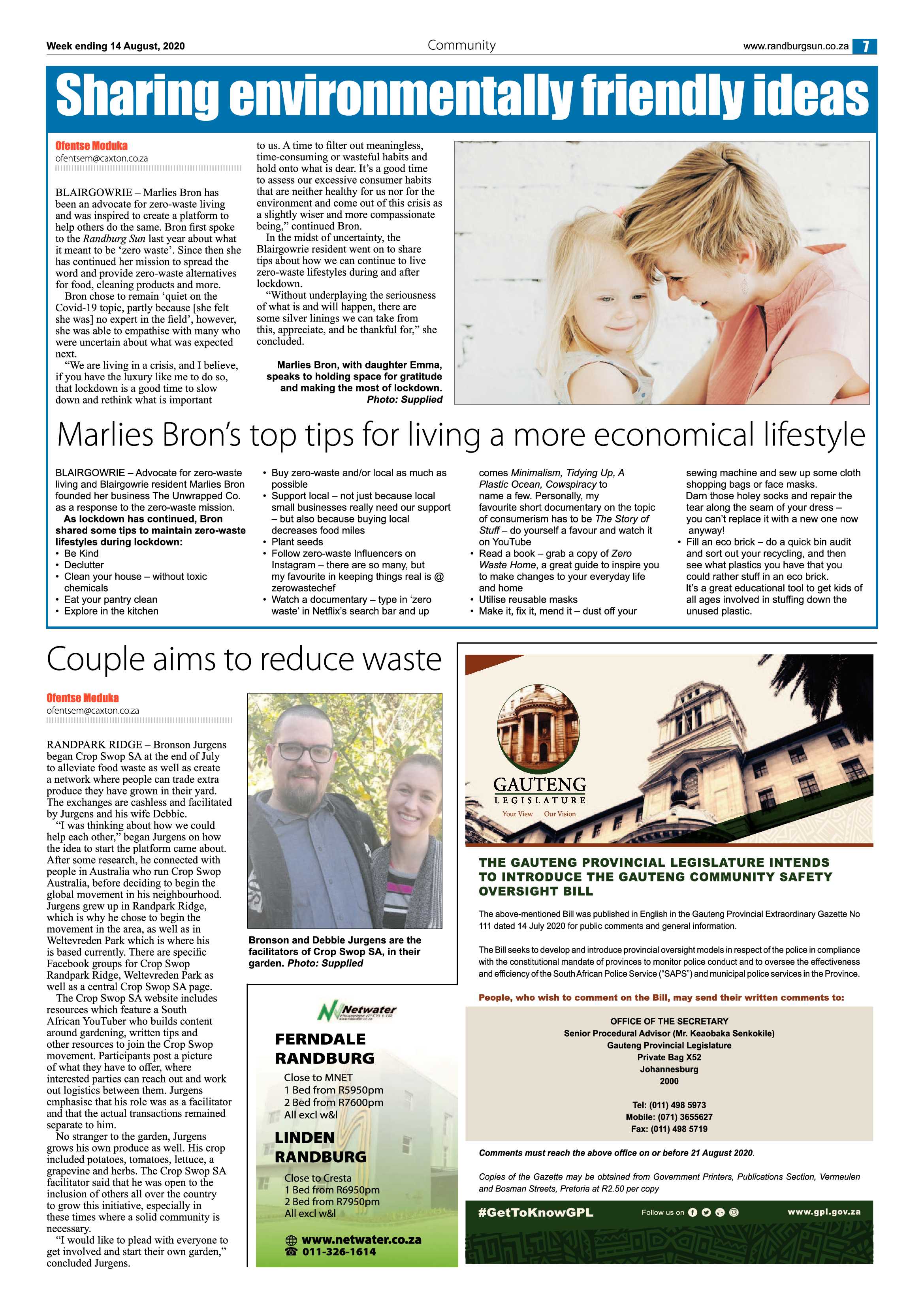 Randburg Sun 14 August 2020 page 7