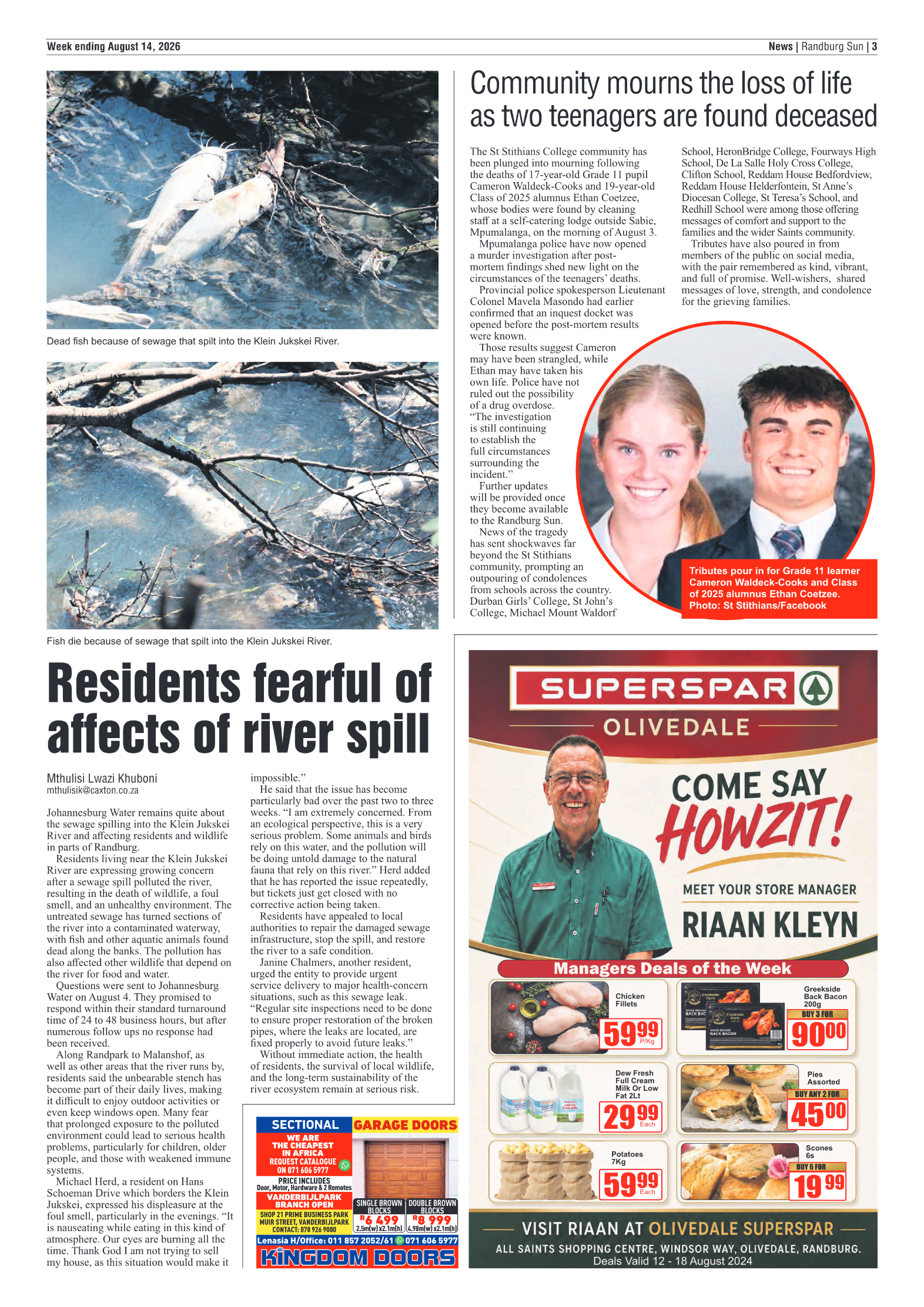Randburg Sun 14 August 2026 page 3