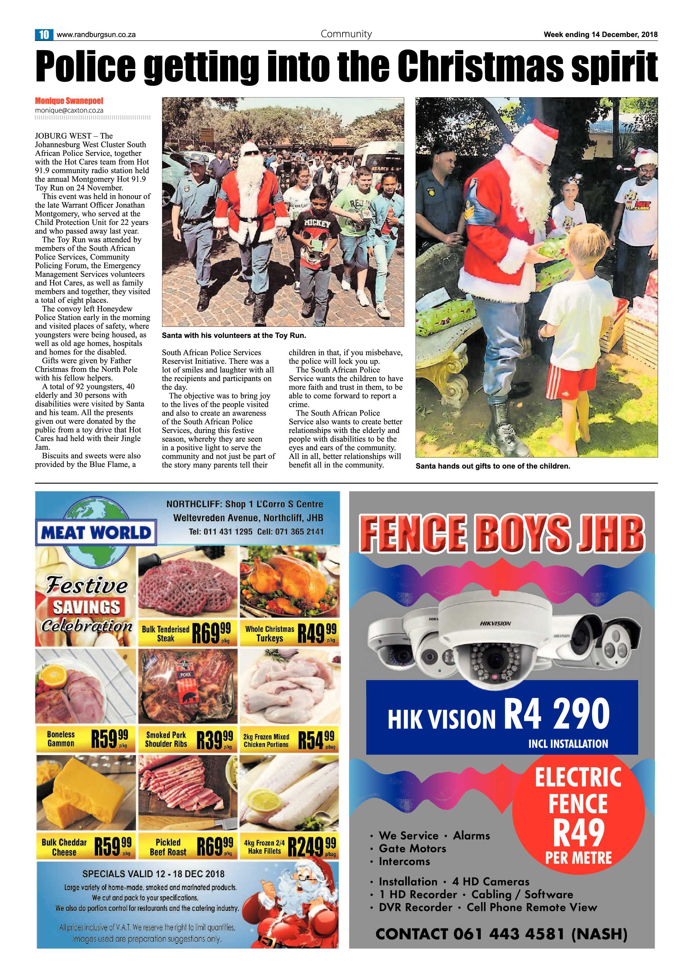 Randburg Sun 14 December 2018 page 10