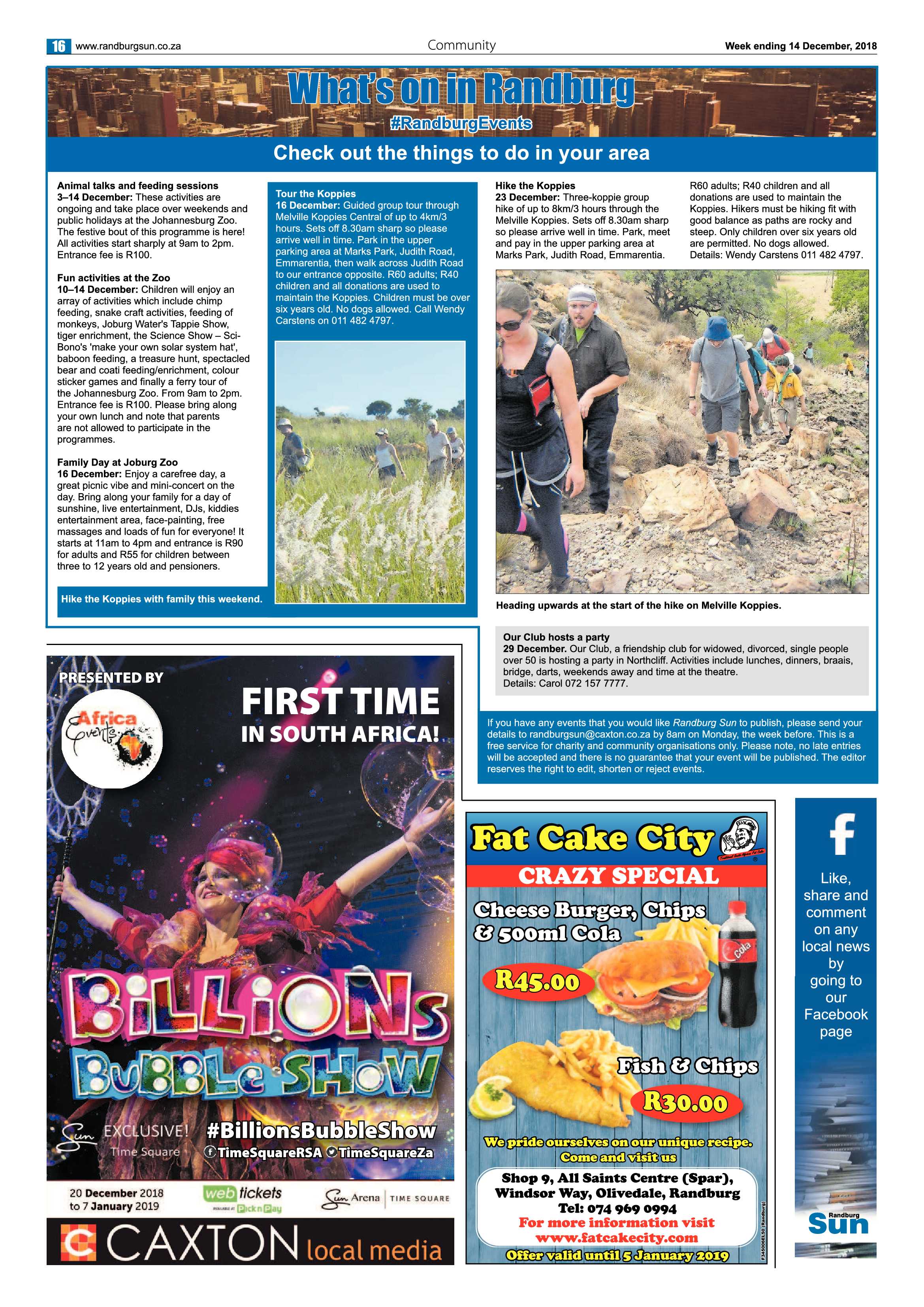 Randburg Sun 14 December 2018 page 16