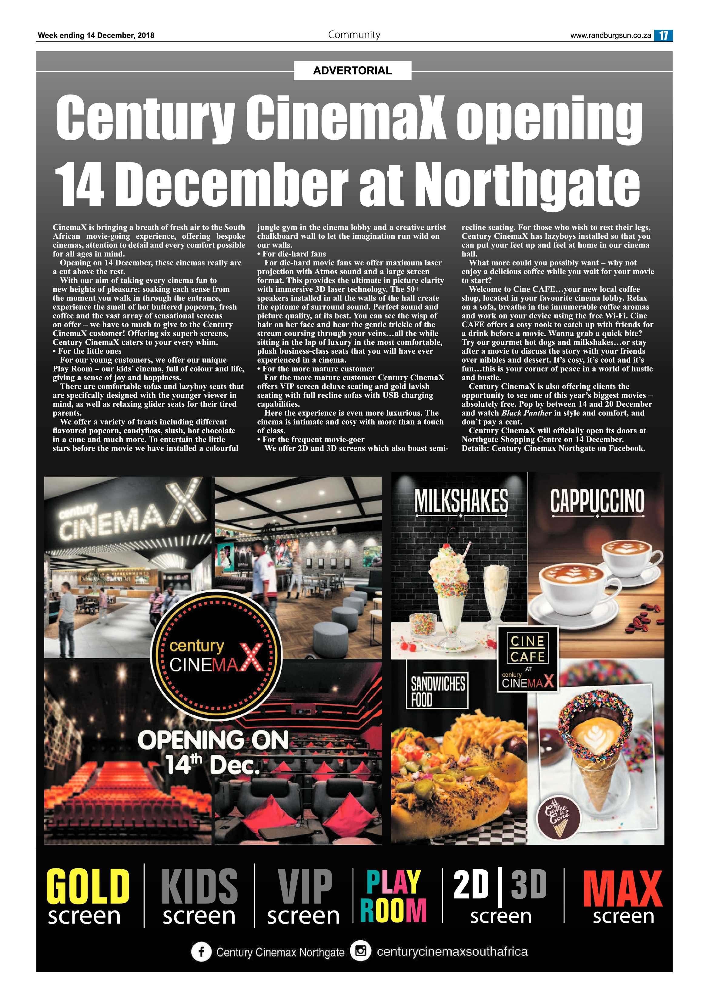 Randburg Sun 14 December 2018 page 17