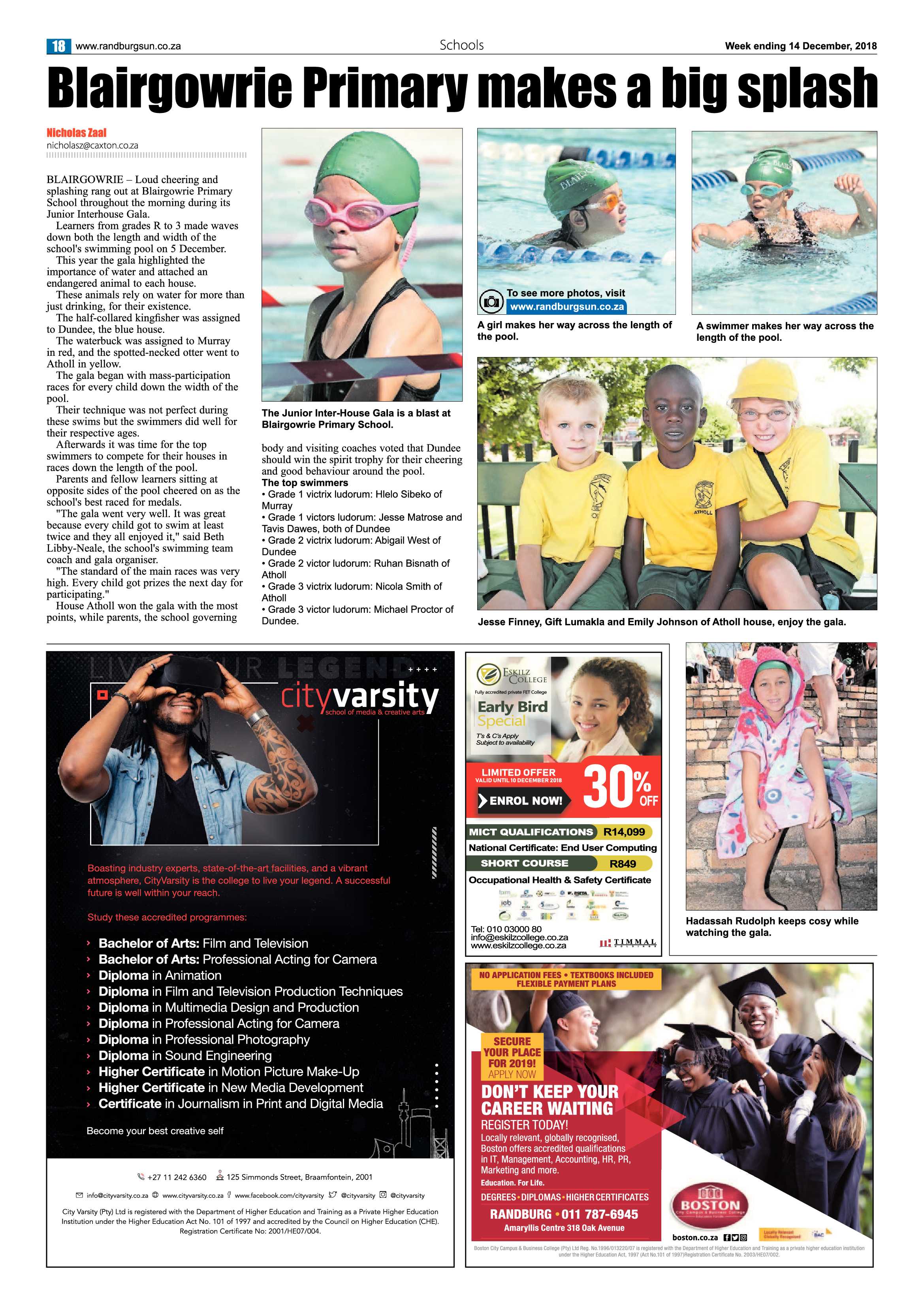 Randburg Sun 14 December 2018 page 18