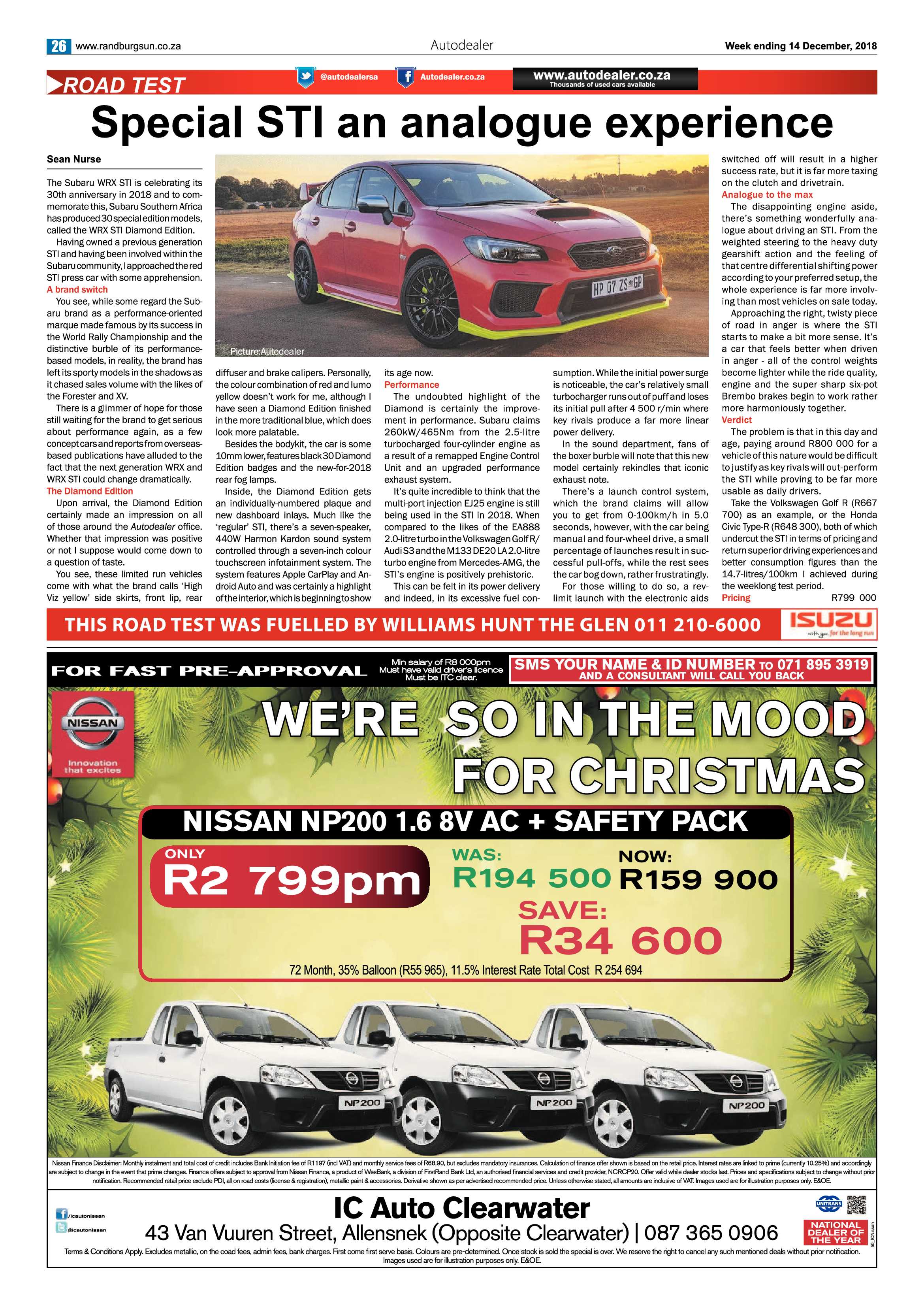 Randburg Sun 14 December 2018 page 26