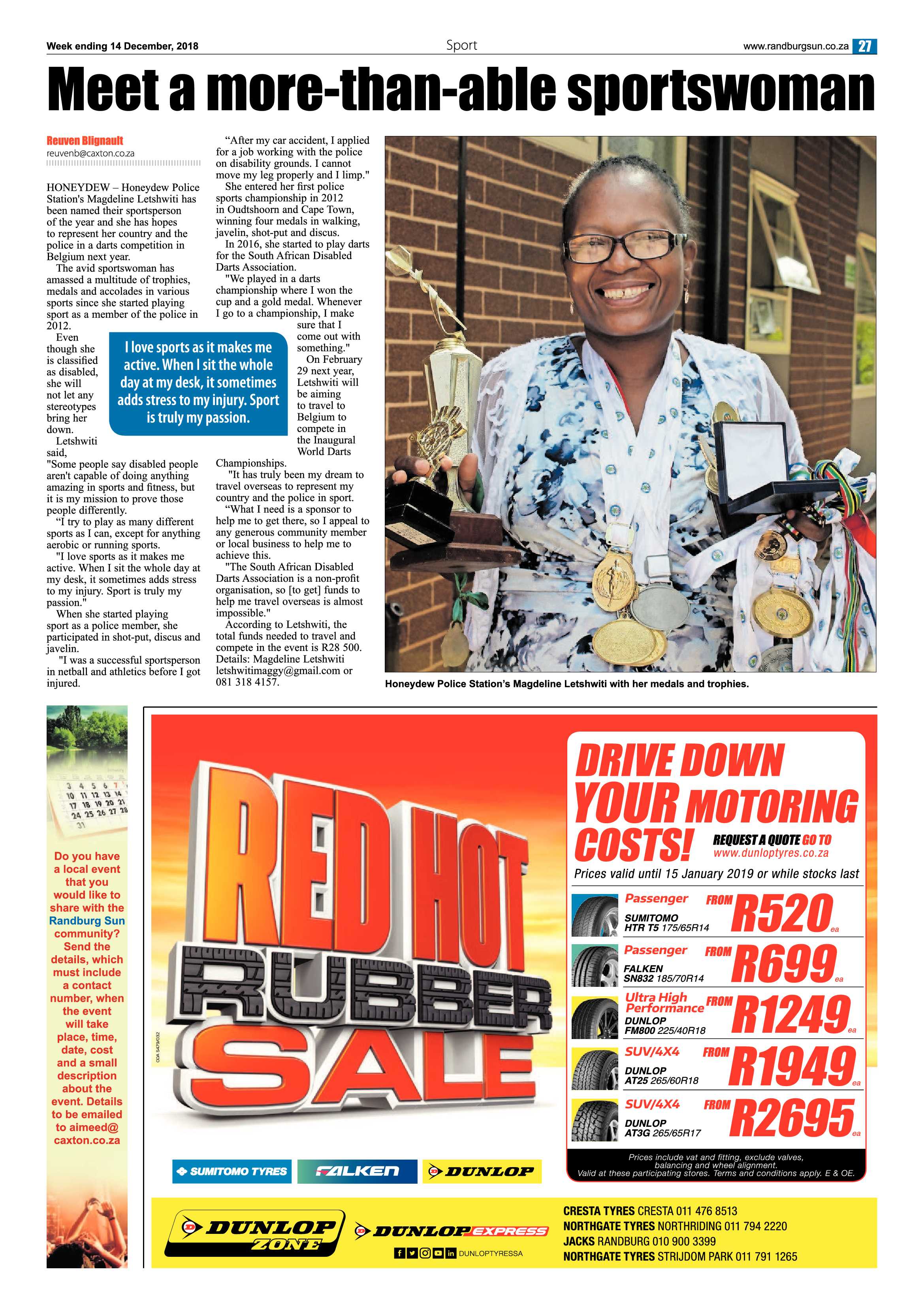 Randburg Sun 14 December 2018 page 27