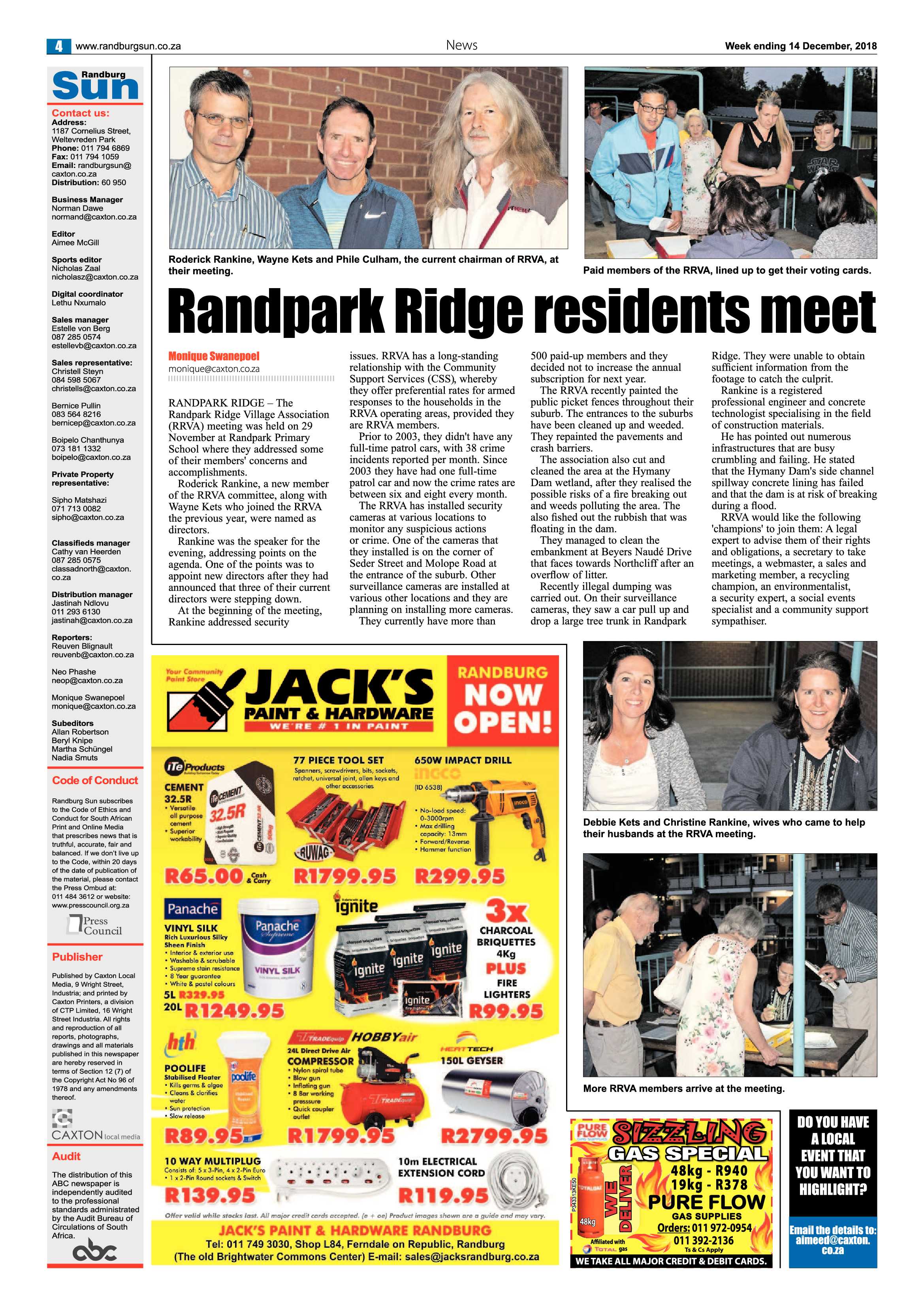 Randburg Sun 14 December 2018 page 4