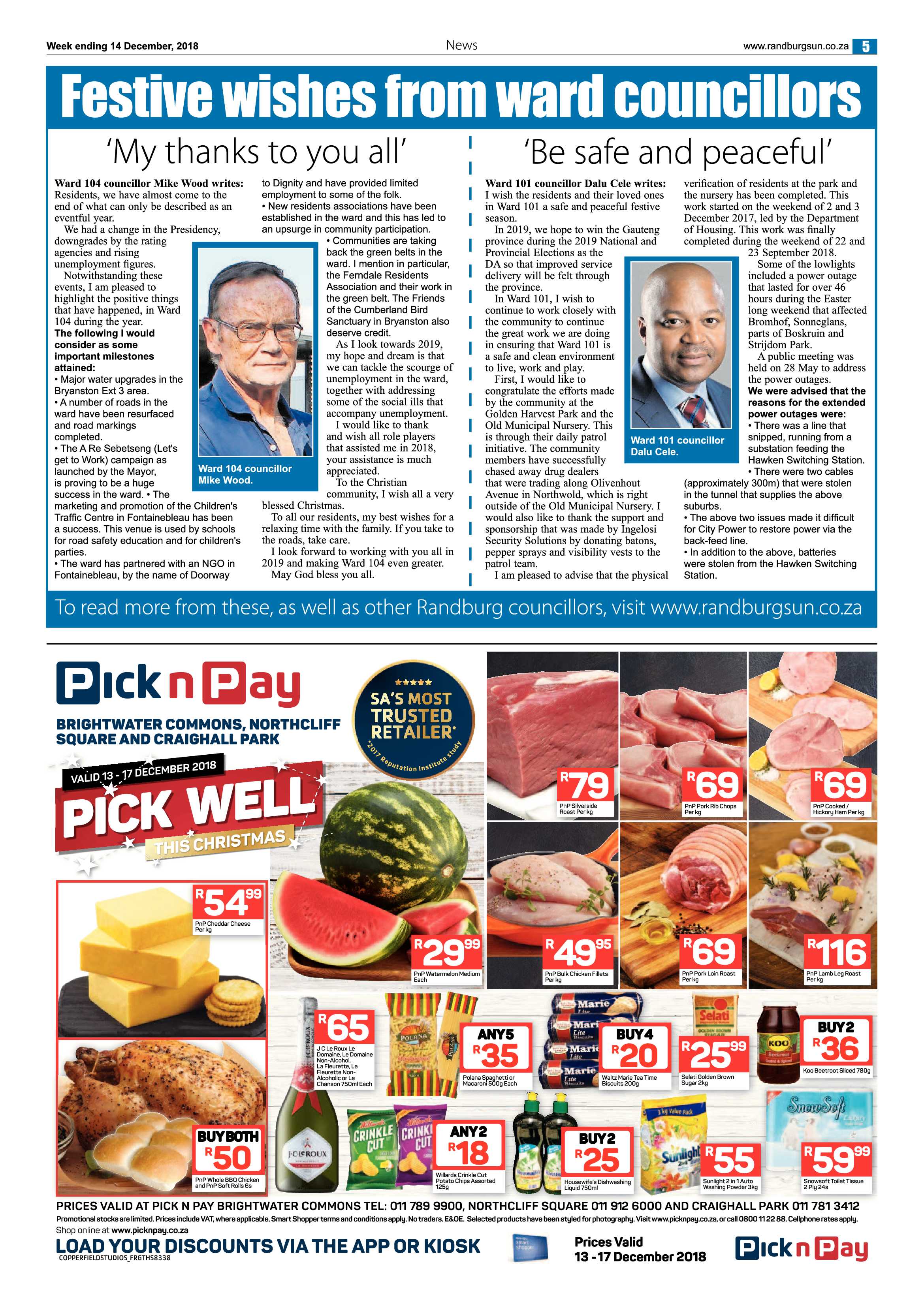 Randburg Sun 14 December 2018 page 5