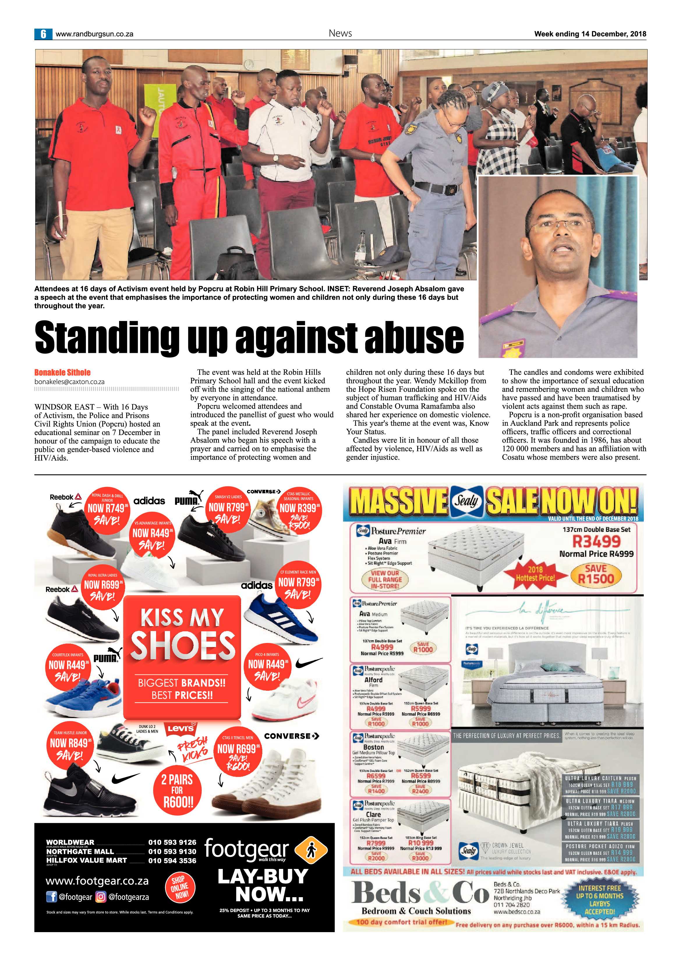 Randburg Sun 14 December 2018 page 6