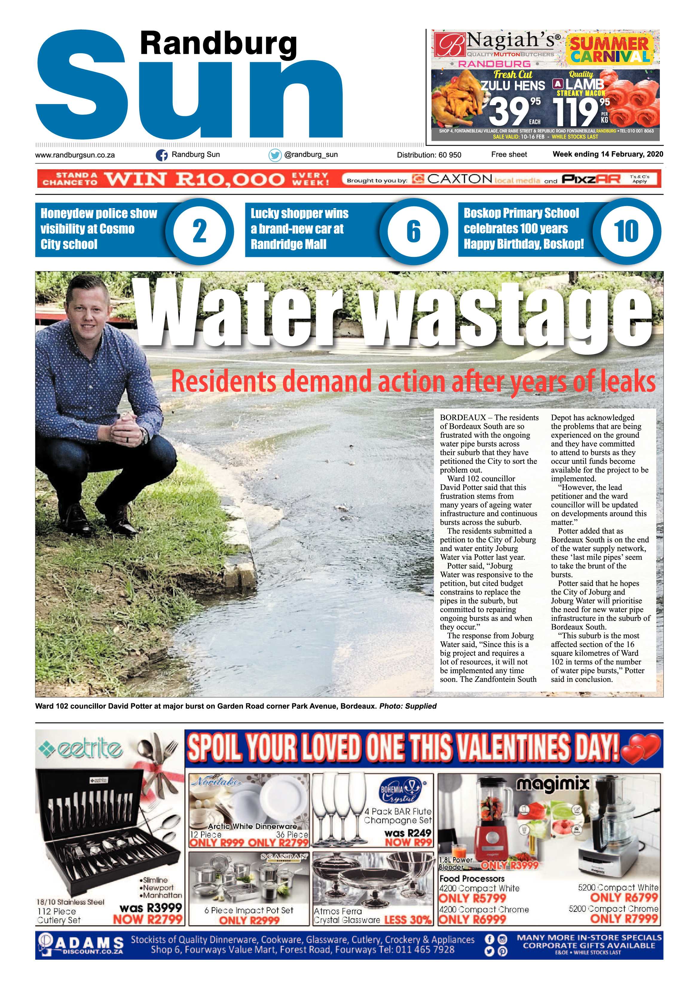 Randburg Sun 14 February 2020 page 1