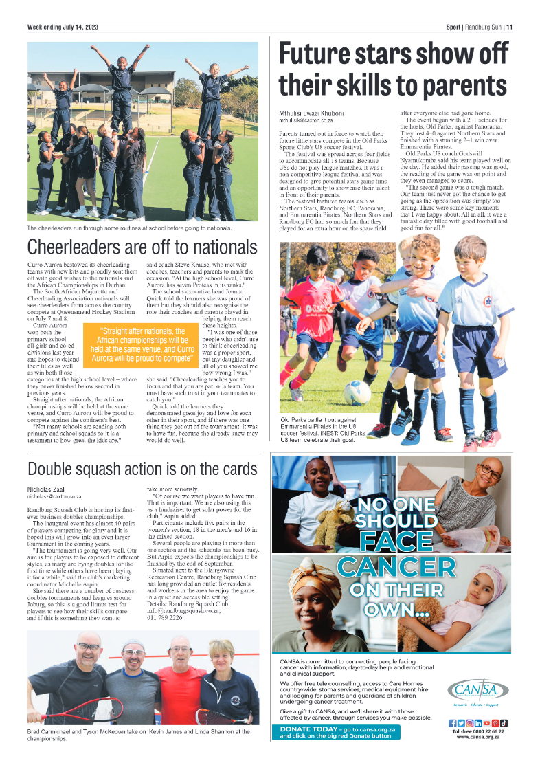 Randburg Sun 14 July 2023 page 11