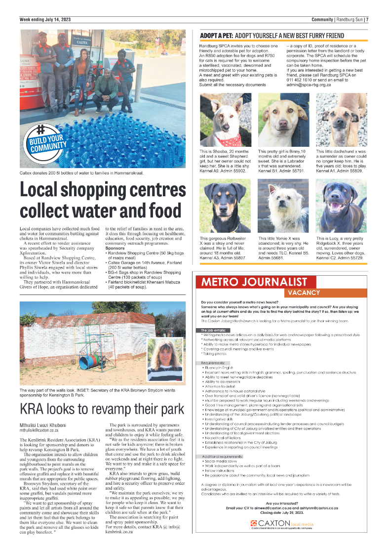 Randburg Sun 14 July 2023 page 7