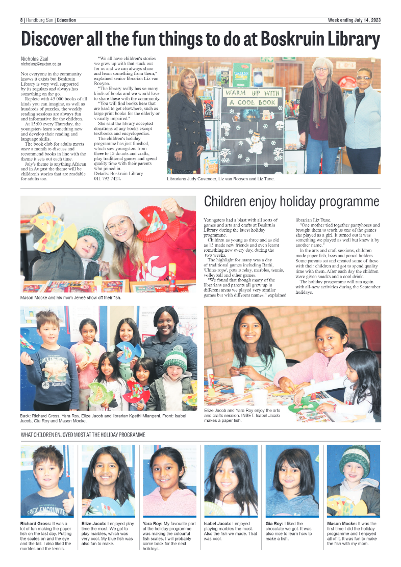 Randburg Sun 14 July 2023 page 8