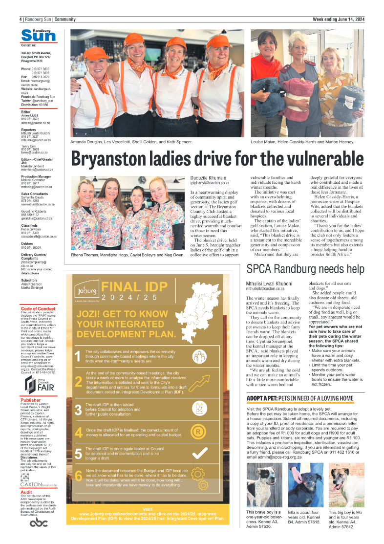 Randburg Sun 14 June 2024 page 4