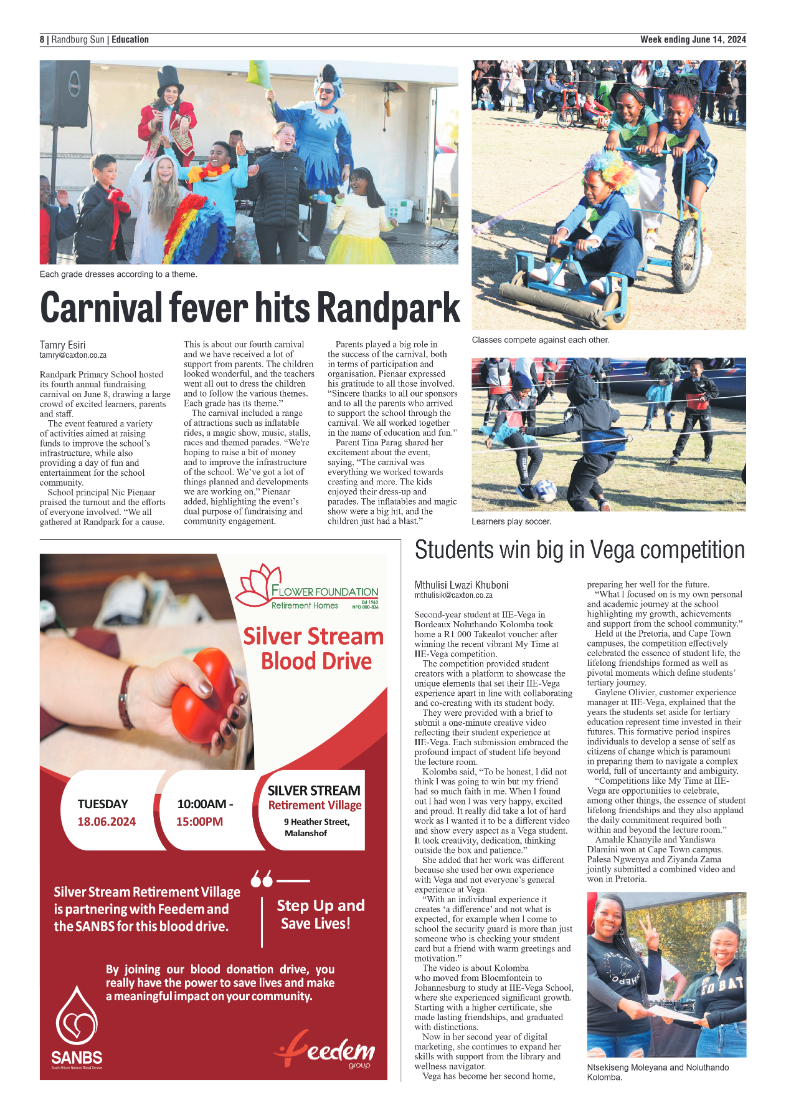 Randburg Sun 14 June 2024 page 8